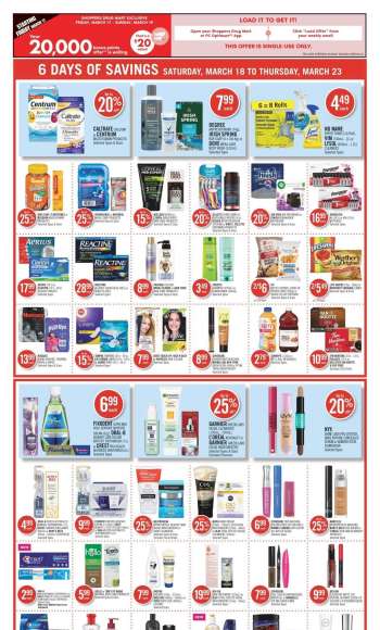 Shoppers Drug Mart Flyer - March 18, 2023 - March 23, 2023.