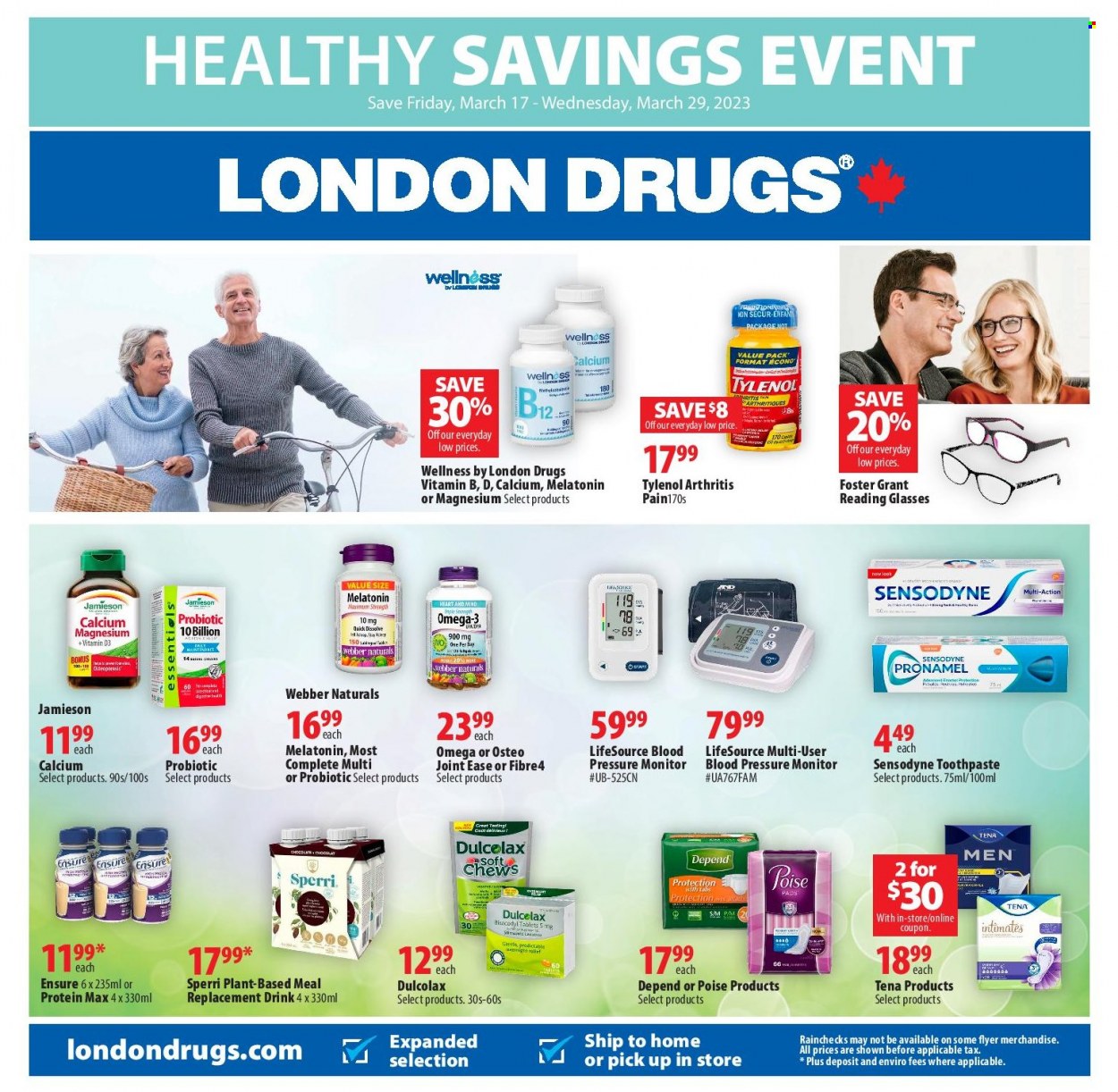 Circulaire London Drugs  - 17 Mars 2023 - 29 Mars 2023. Page 1.