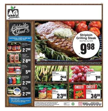 AG Foods Flyer - March 17, 2023 - March 23, 2023.