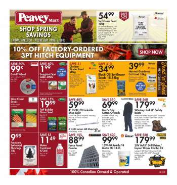 Peavey Mart flyer - Shop Spring Savings