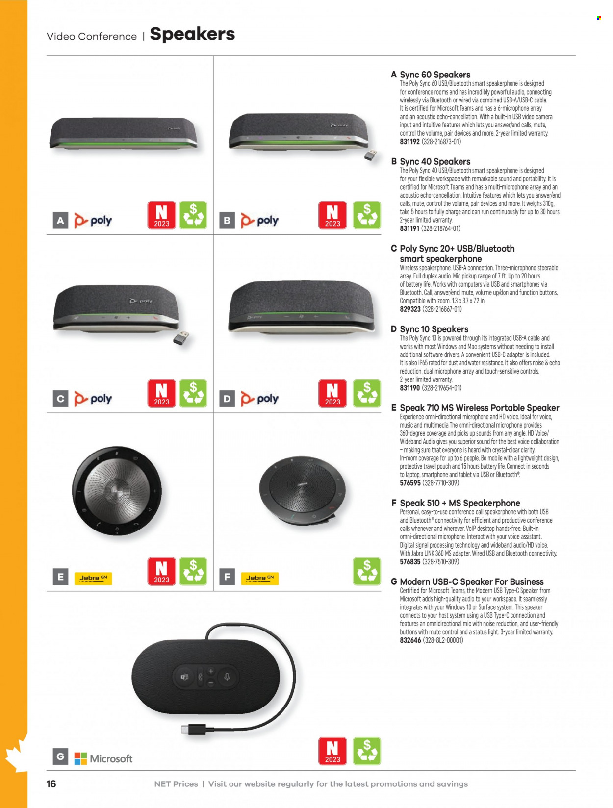 thumbnail - Hamster Flyer - Sales products - smartphone, laptop, speaker, microphone, Jabra, adapter, camera. Page 18.