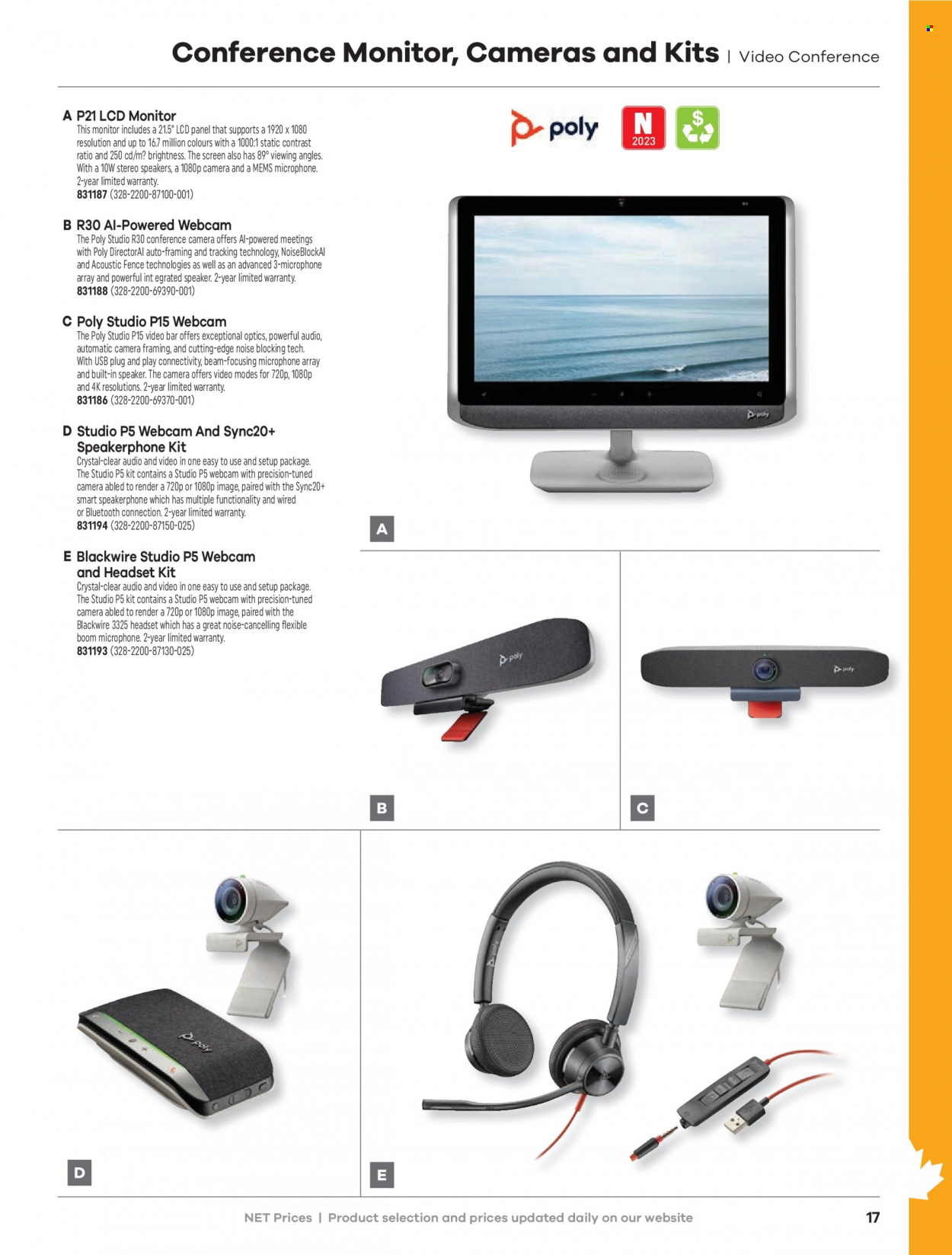 thumbnail - Hamster Flyer - Sales products - webcam, monitor, speaker, microphone, headset. Page 19.