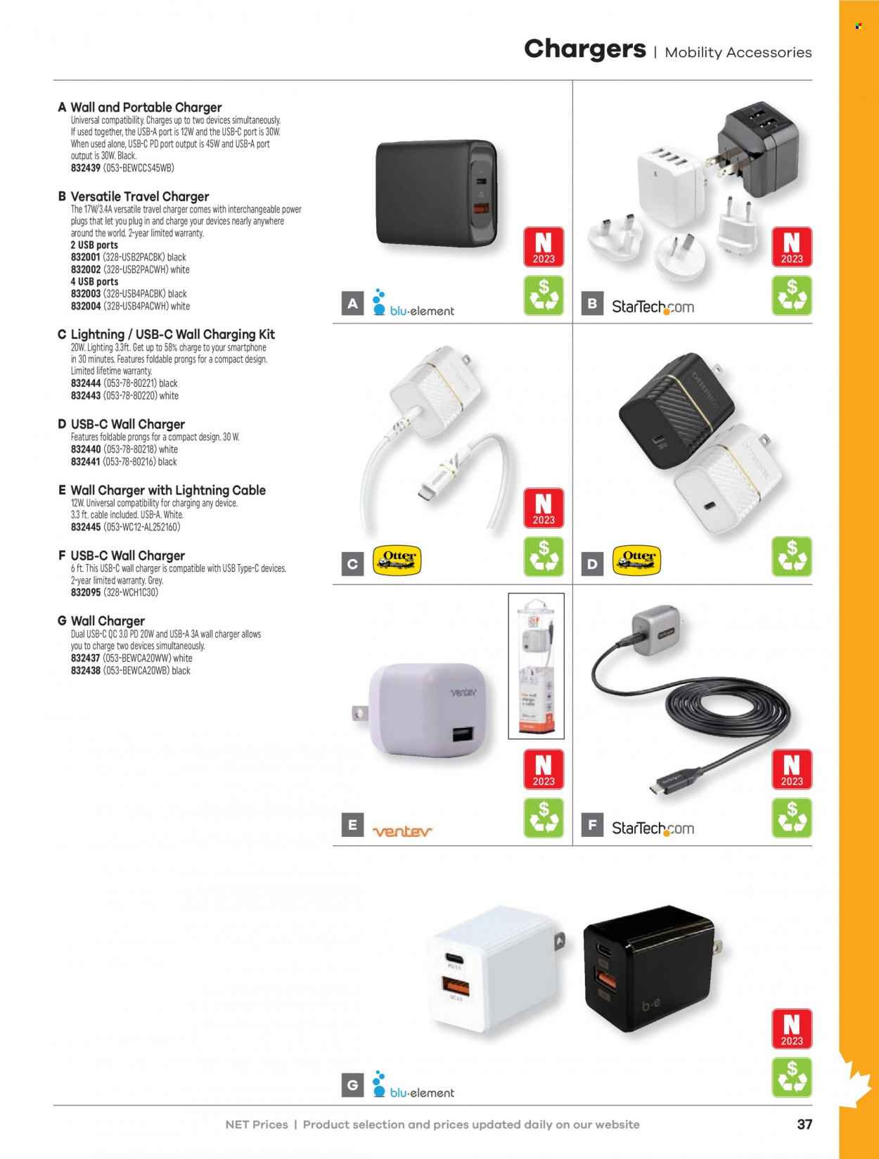 thumbnail - Hamster Flyer - Sales products - portable charger, wall charger, lighting. Page 39.