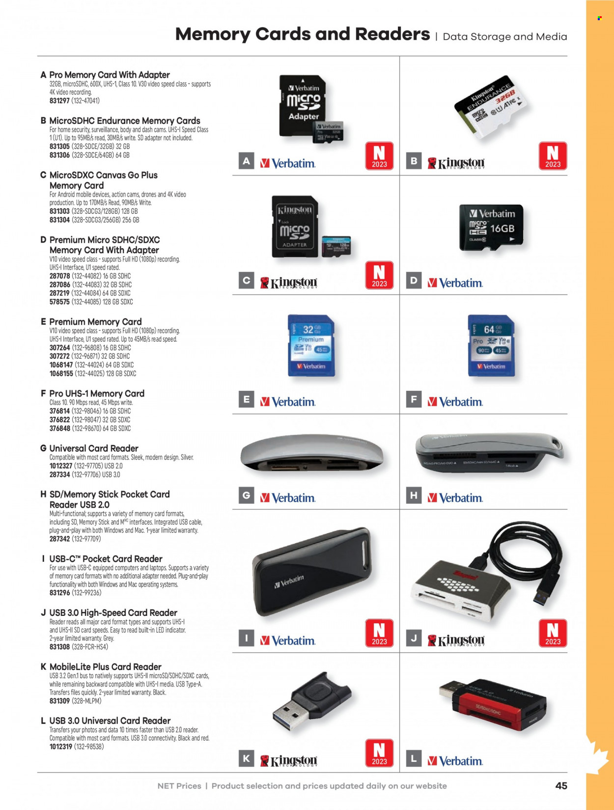 thumbnail - Hamster Flyer - Sales products - canvas, memory card, laptop, SDHC, memory stick, adapter. Page 47.
