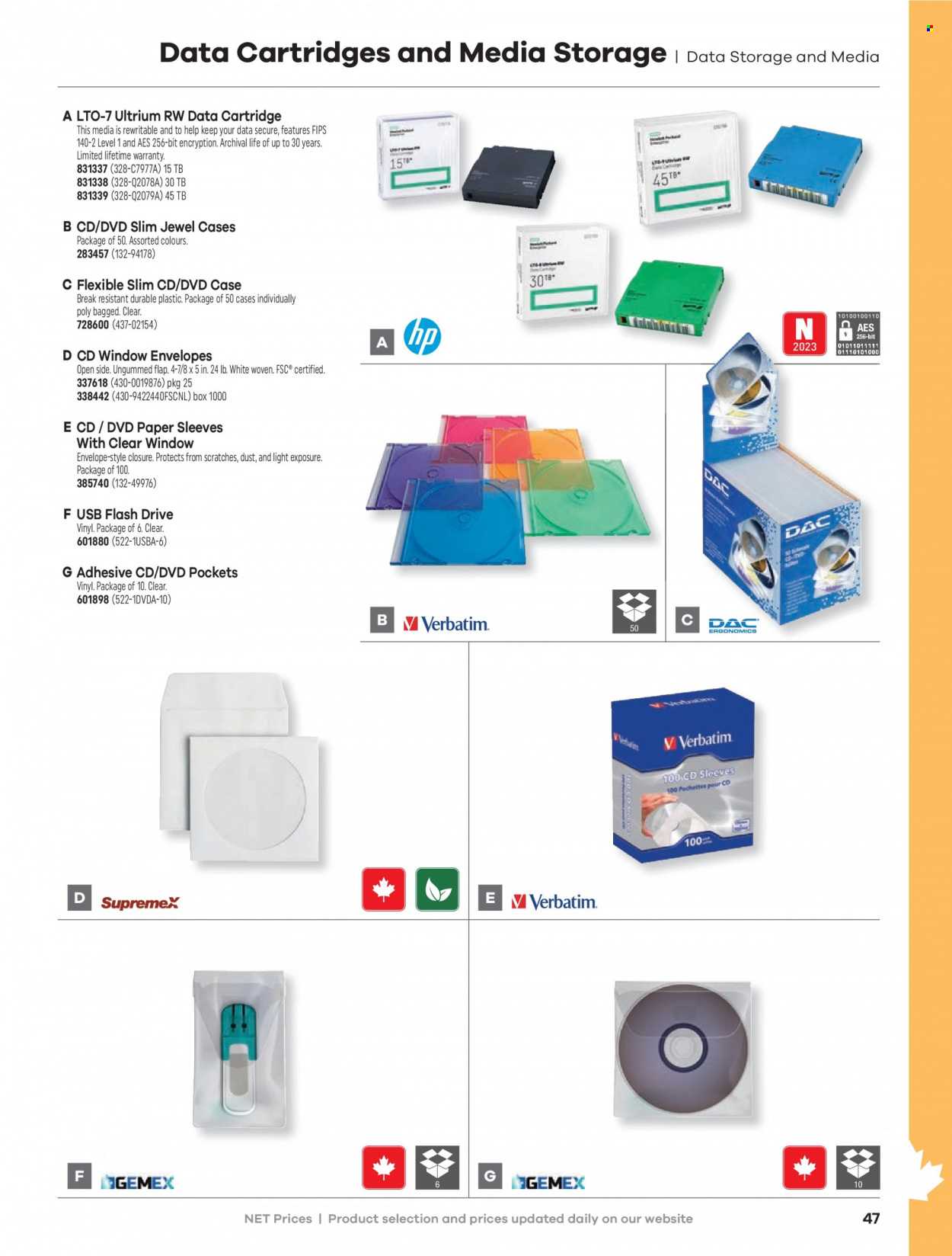 thumbnail - Hamster Flyer - Sales products - envelope, paper, flash drive, adapter, cartridge. Page 49.