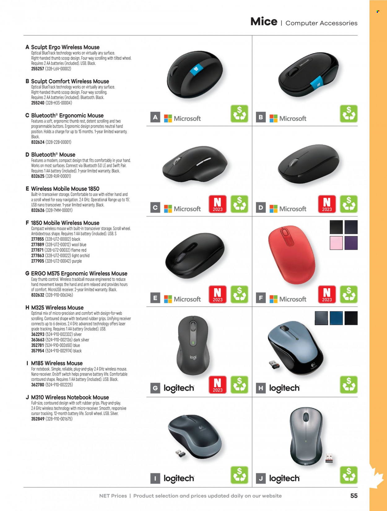 thumbnail - Hamster Flyer - Sales products - eraser, computer, mouse, receiver. Page 57.