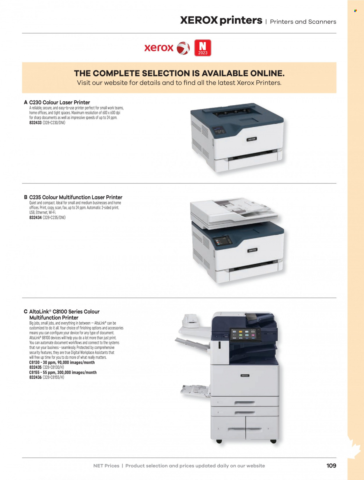 thumbnail - Hamster Flyer - Sales products - Sharp, laser printer, printer. Page 111.