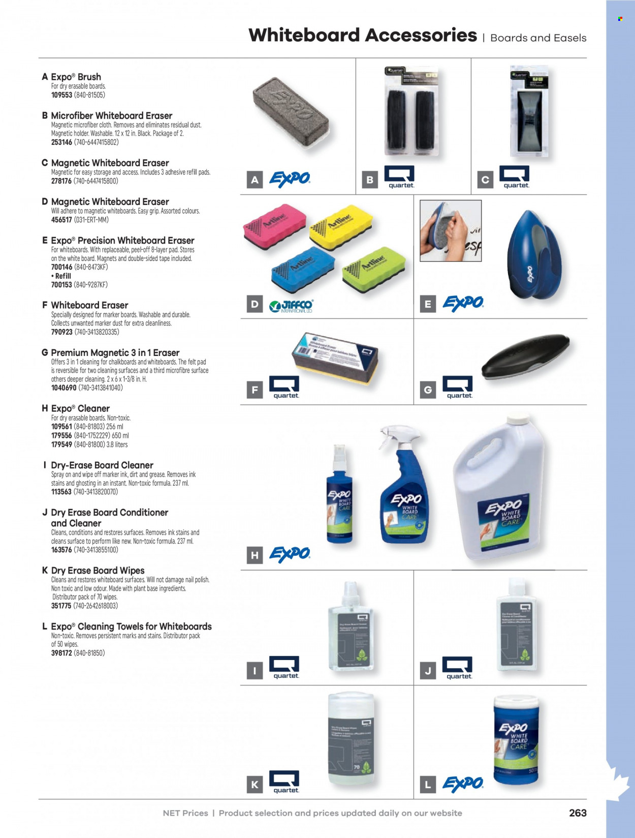 thumbnail - Hamster Flyer - Sales products - wipes, cleaner, holder, whiteboard, marker, eraser. Page 265.