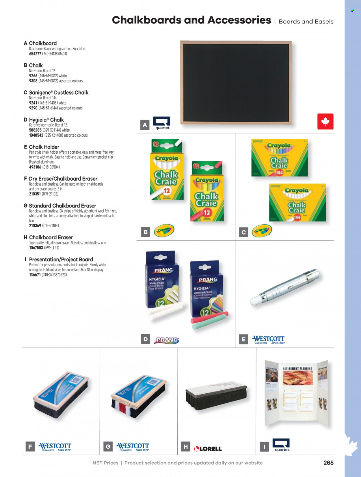 thumbnail - Hamster Flyer - Sales products - chalkboard, pen, eraser, chalk holder. Page 267.