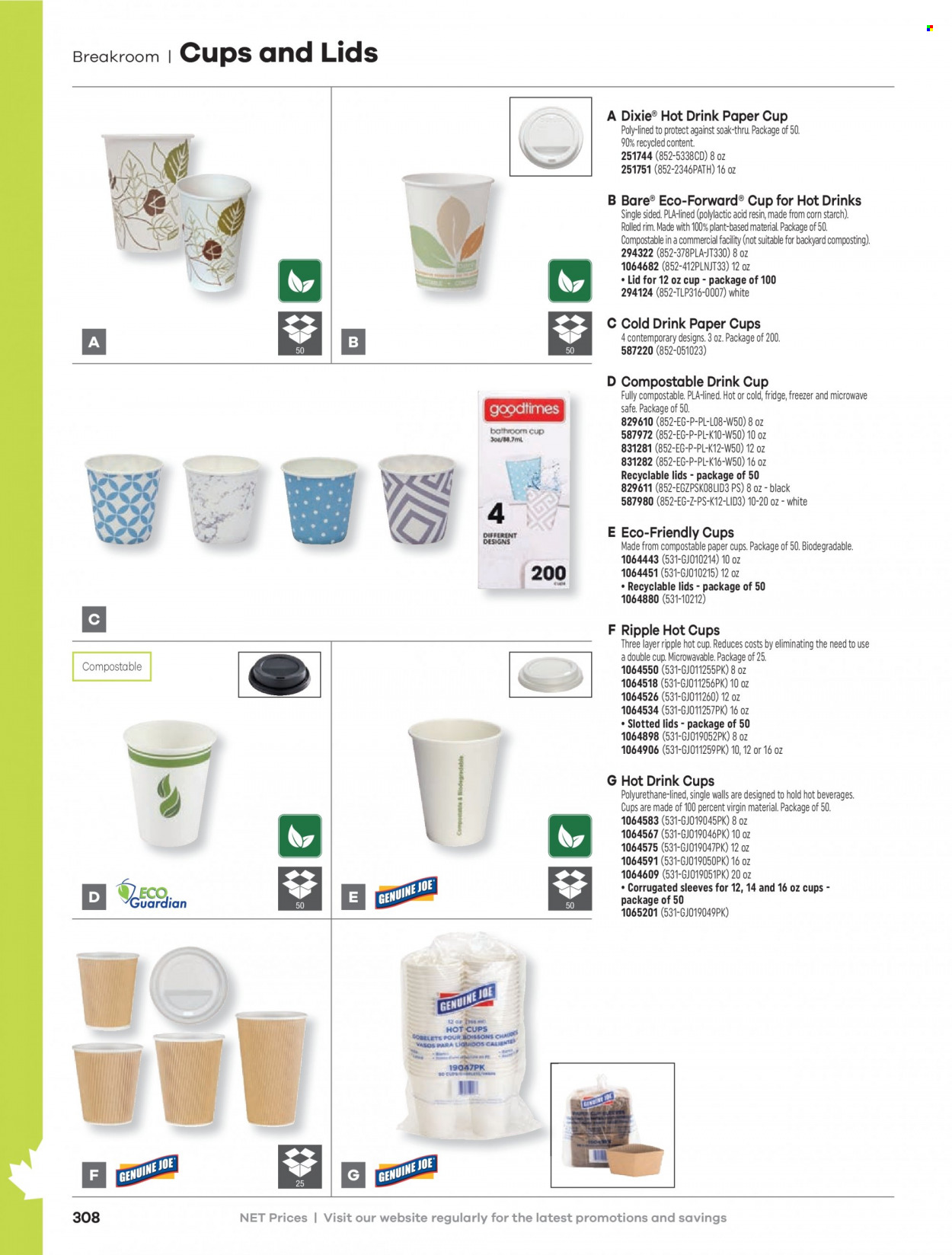 thumbnail - Hamster Flyer - Sales products - party cups, Dixie. Page 310.