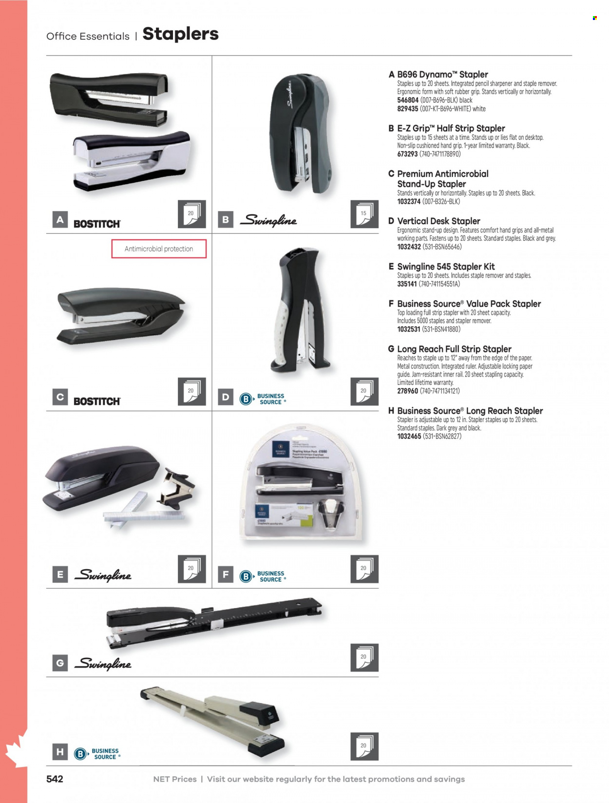 thumbnail - Hamster Flyer - Sales products - sharpener, stapler, eraser, paper, ruler. Page 544.