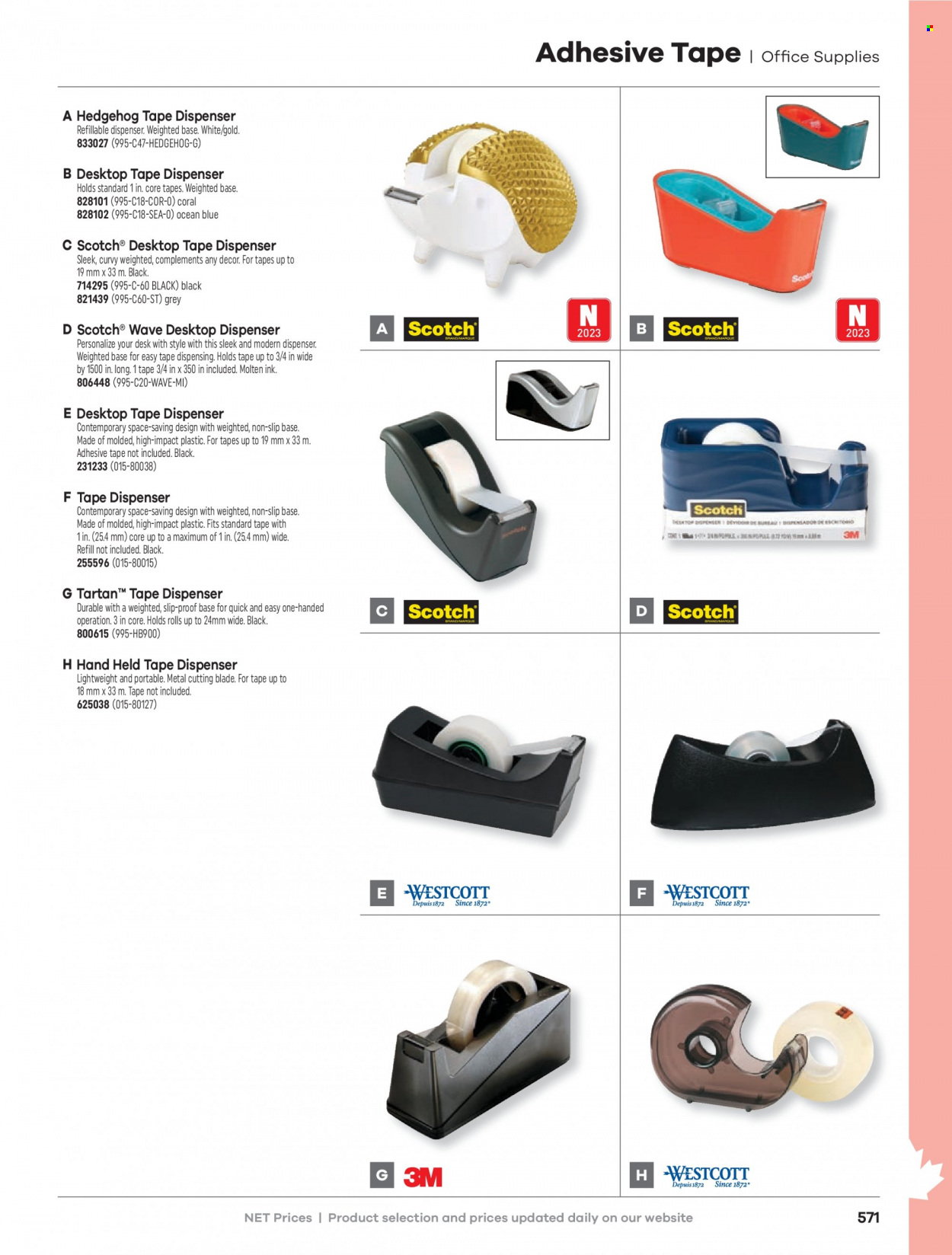thumbnail - Hamster Flyer - Sales products - tape dispenser. Page 573.