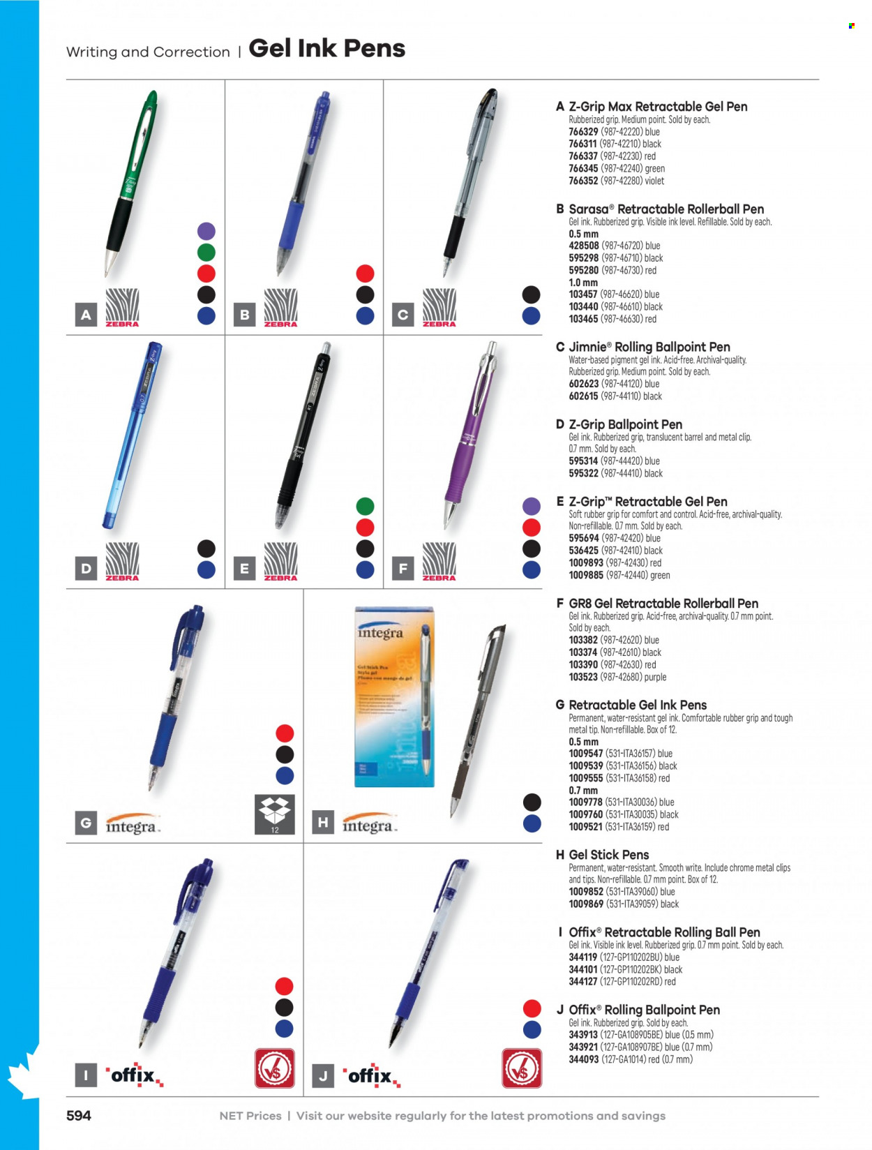 thumbnail - Hamster Flyer - Sales products - pen, eraser, ball pen, gel pen. Page 596.