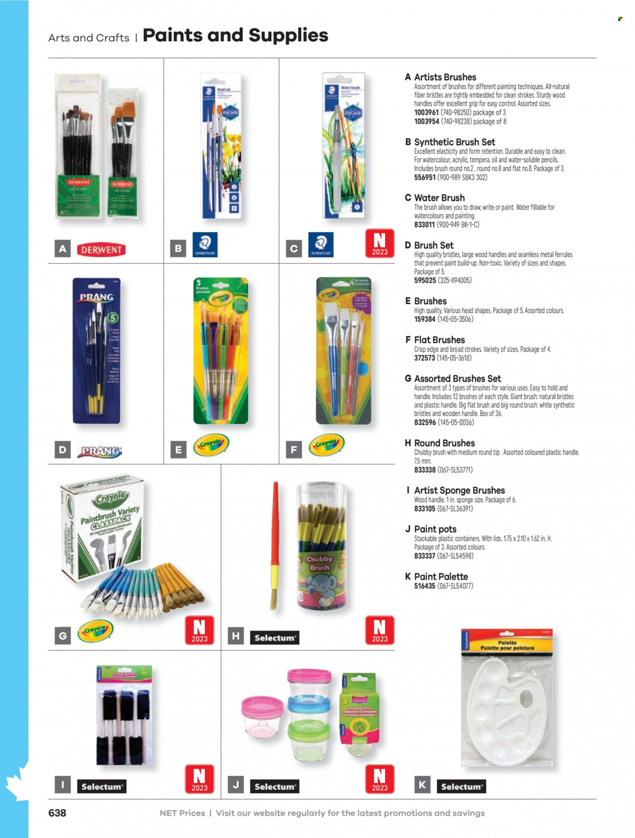 thumbnail - Hamster Flyer - Sales products - sponge, brush set, pencil, watercolour. Page 640.