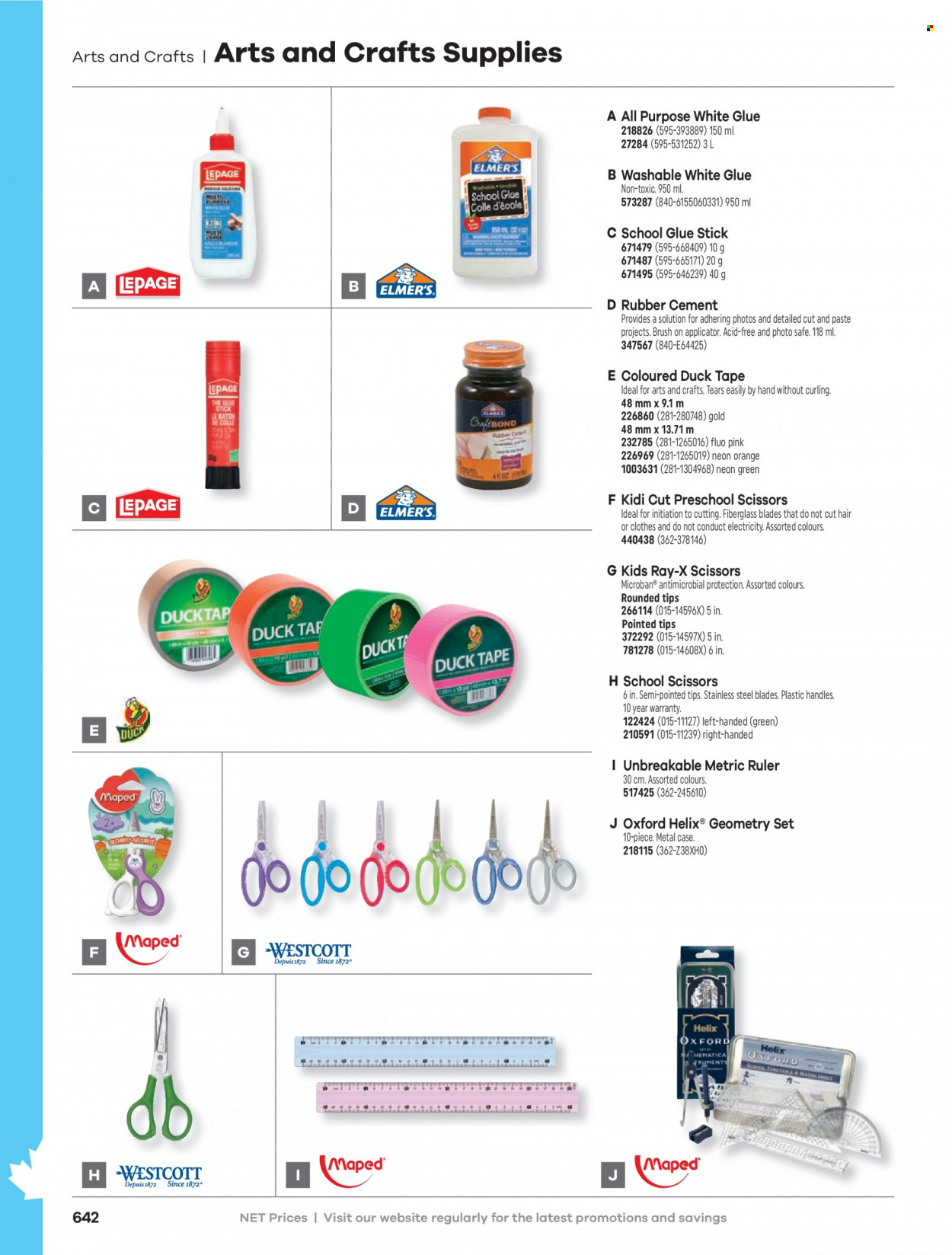 thumbnail - Hamster Flyer - Sales products - glue, glue stick, scissors, eraser, ruler. Page 644.