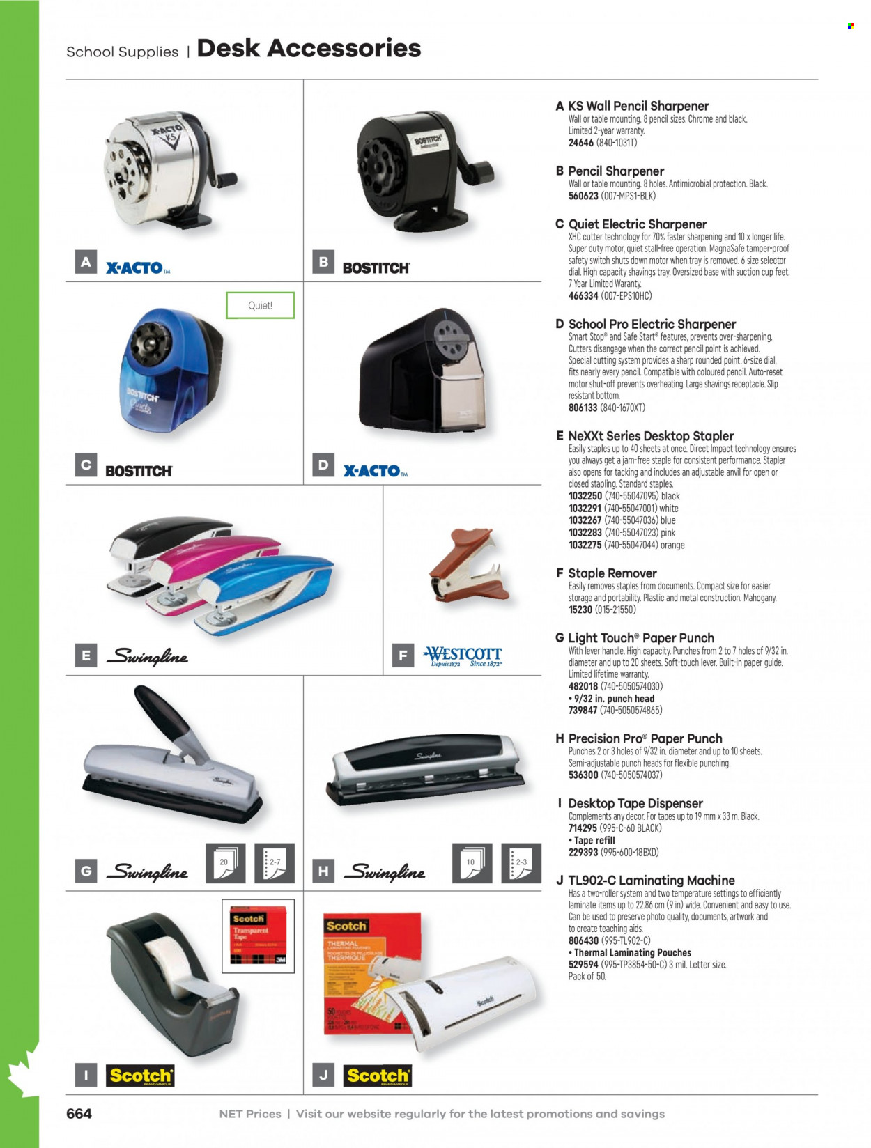 thumbnail - Hamster Flyer - Sales products - sharpener, stapler, paper, cutter, tape dispenser. Page 666.