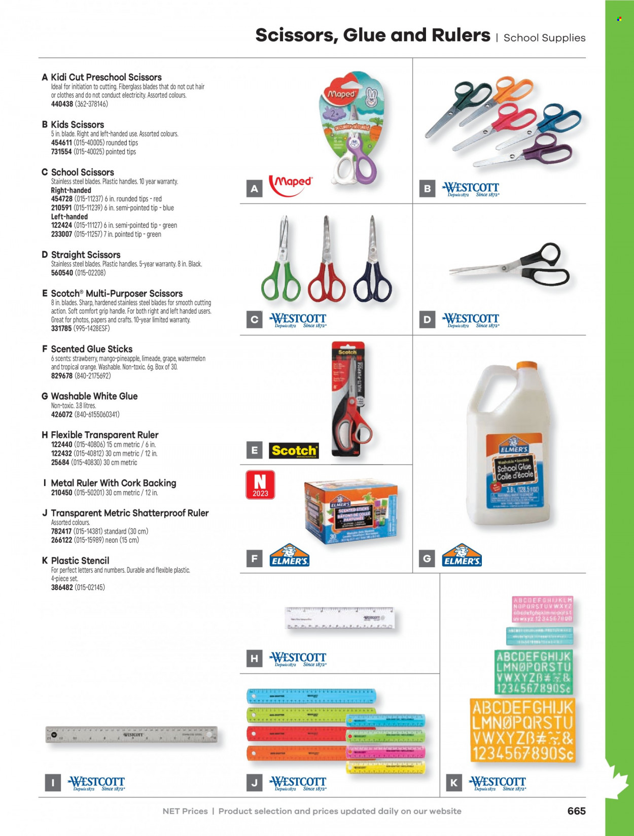 thumbnail - Hamster Flyer - Sales products - glue, stapler, scissors, deco strips, ruler. Page 667.