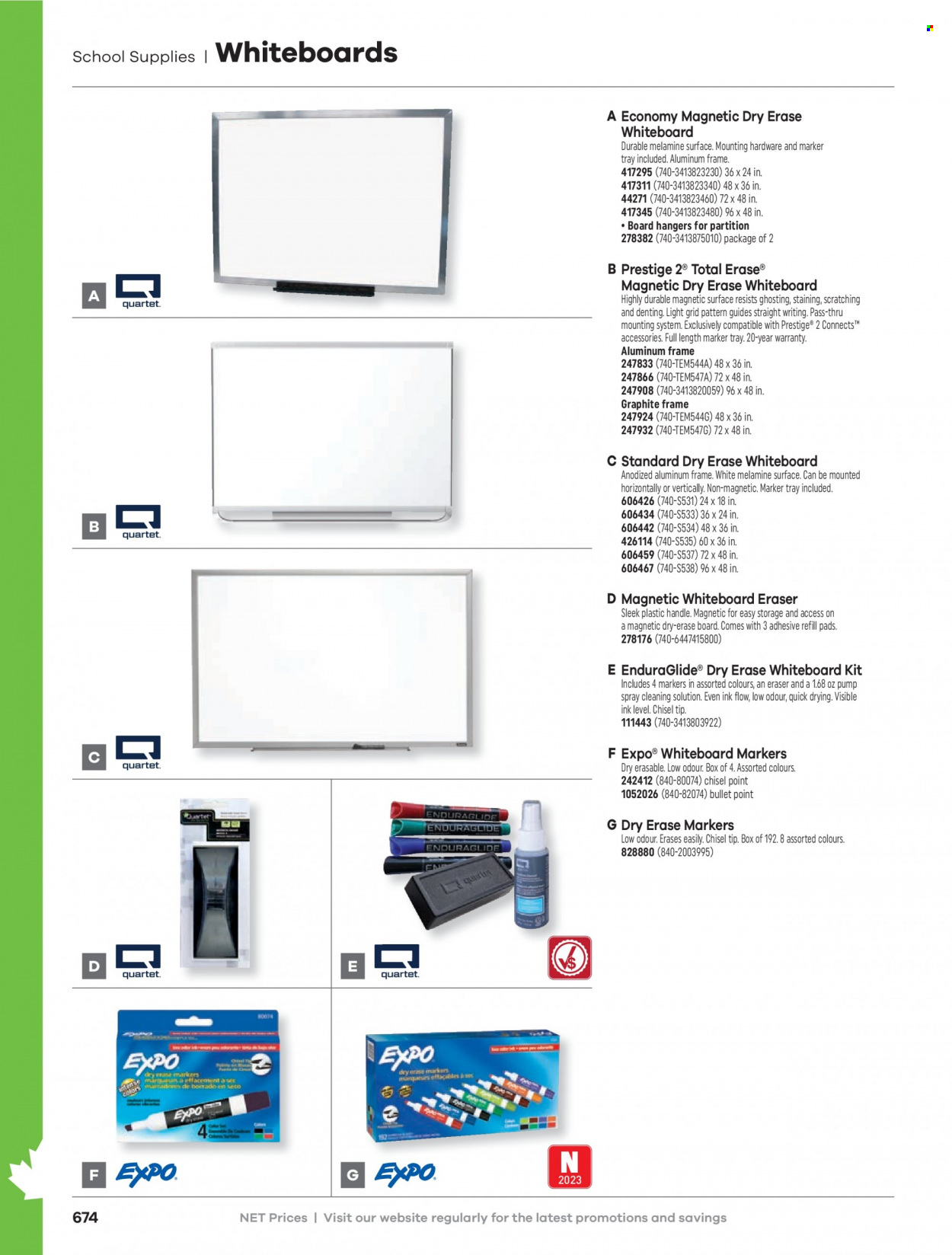 thumbnail - Hamster Flyer - Sales products - whiteboard, marker, eraser. Page 676.