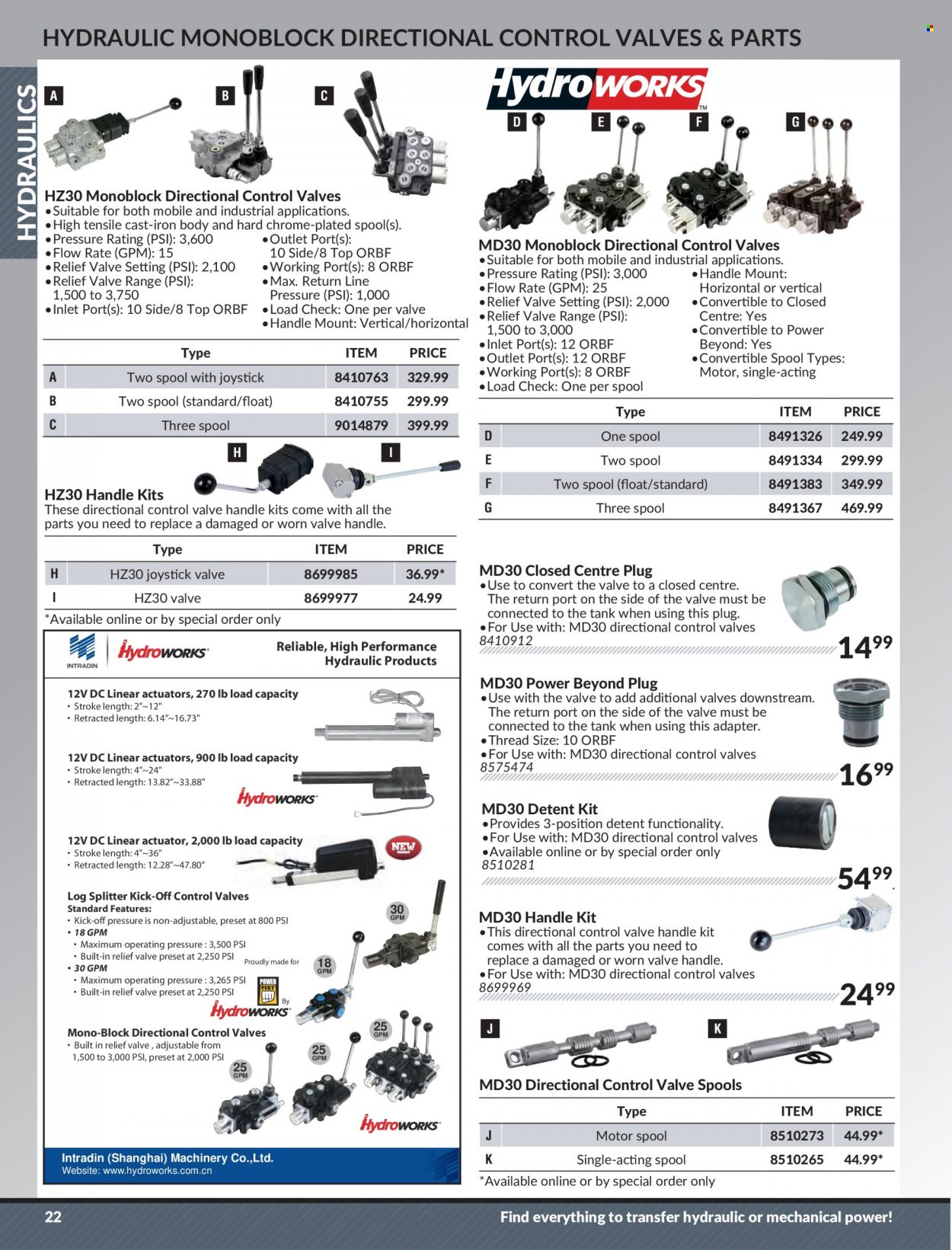 thumbnail - Princess Auto Flyer - Sales products - tank, log splitter. Page 24.