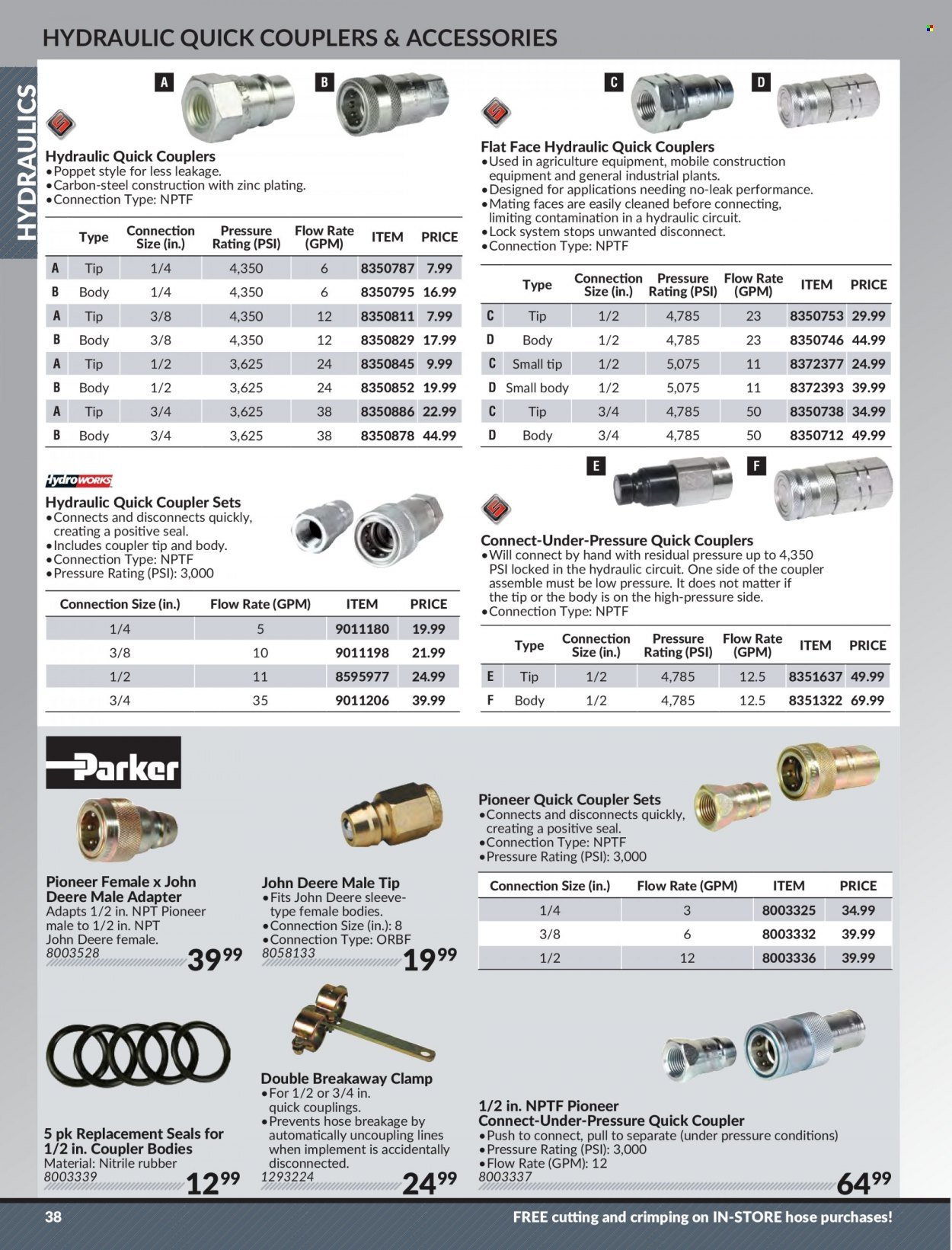 thumbnail - Princess Auto Flyer - Sales products - John Deere. Page 40.