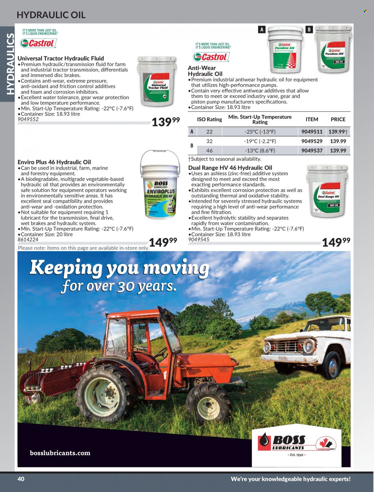 thumbnail - Princess Auto Flyer - Sales products - tractor, pump, container, transmission fluid, hydraulic fluids. Page 42.
