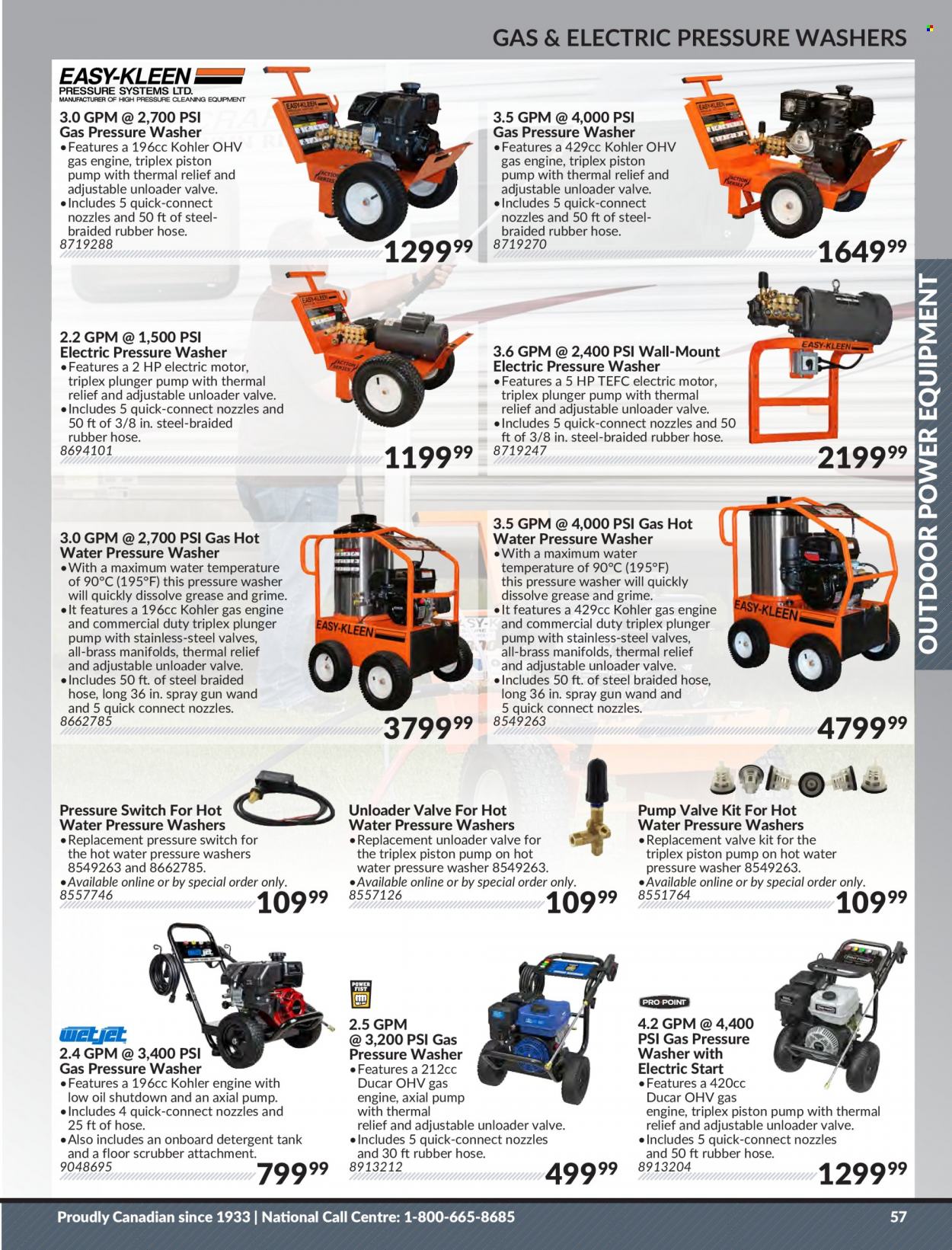 Princess Auto Flyer - Sales products - spray gun, tank, electric pressure washer, pressure washer. Page 59.