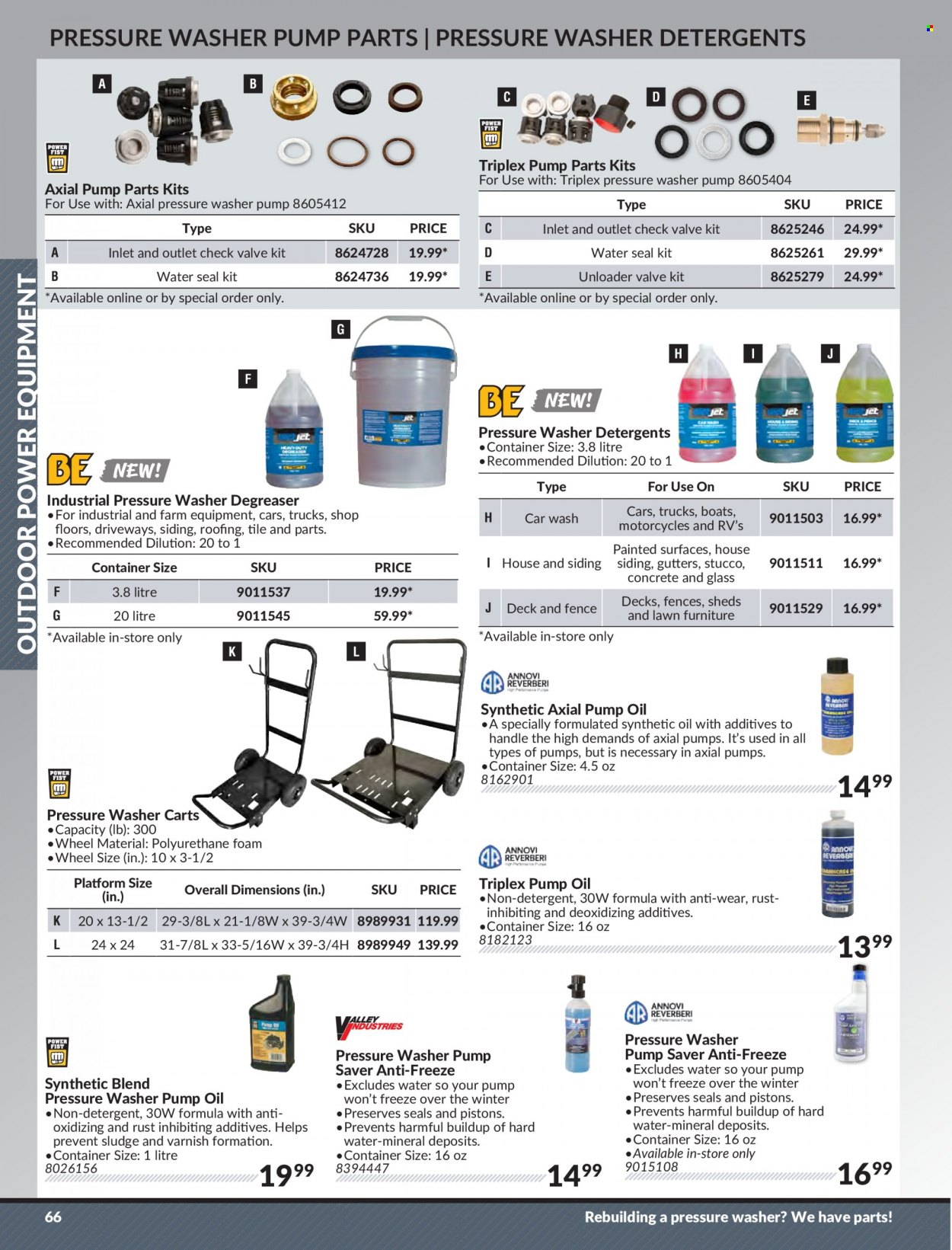 thumbnail - Princess Auto Flyer - Sales products - roofing, siding, pressure washer, container, antifreeze, degreaser. Page 68.
