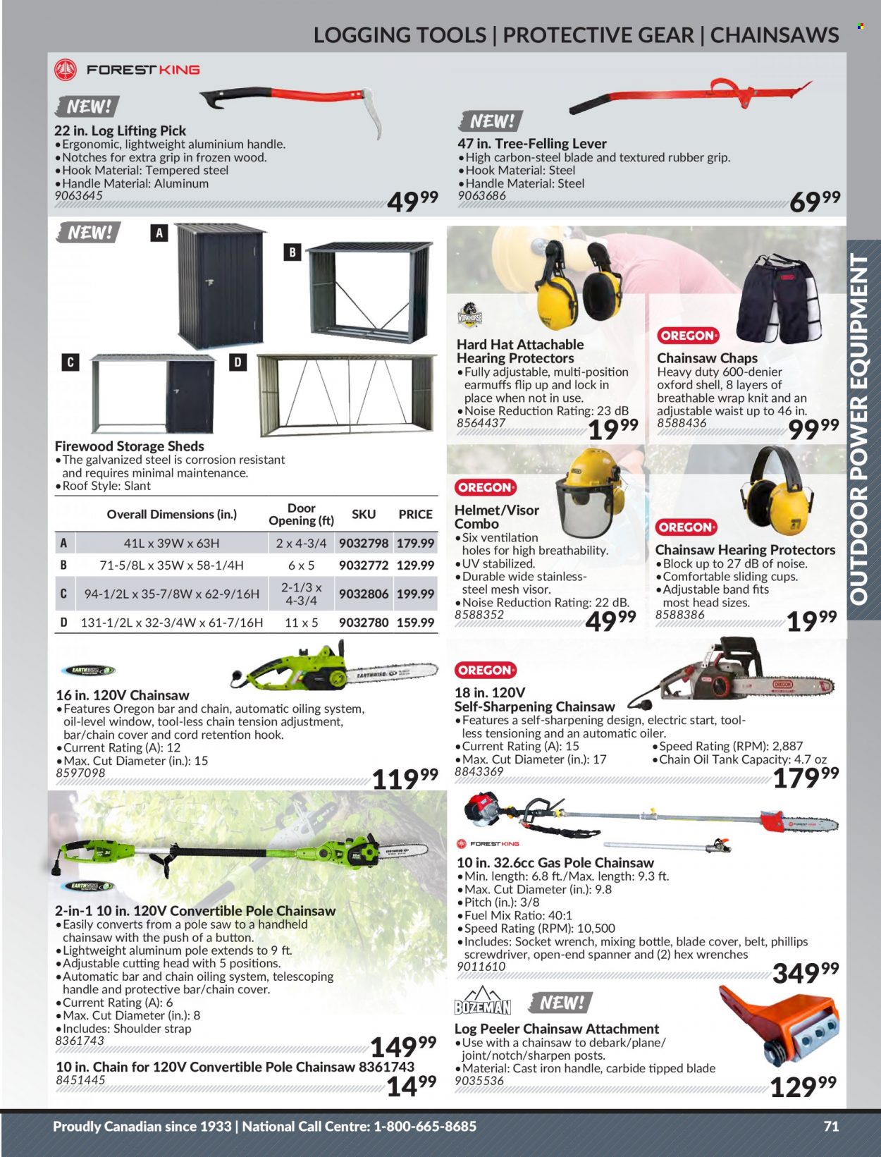 thumbnail - Princess Auto Flyer - Sales products - tank, screwdriver, chain saw, saw, spanner, earmuffs, belt, strap, Shell. Page 73.