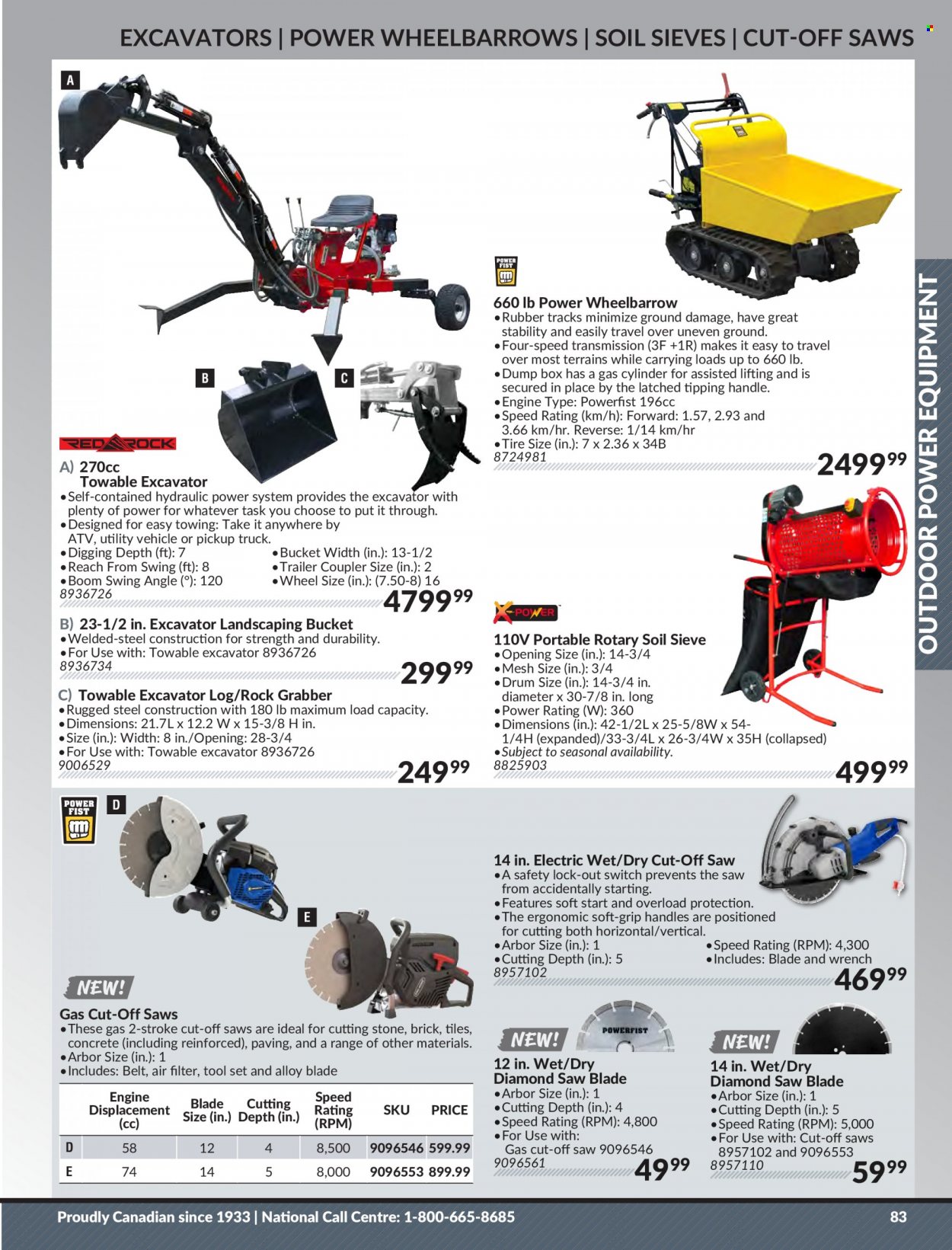 thumbnail - Princess Auto Flyer - Sales products - switch, tool set, wheelbarrow, belt, trailer, gas cylinder, vehicle, air filter. Page 85.