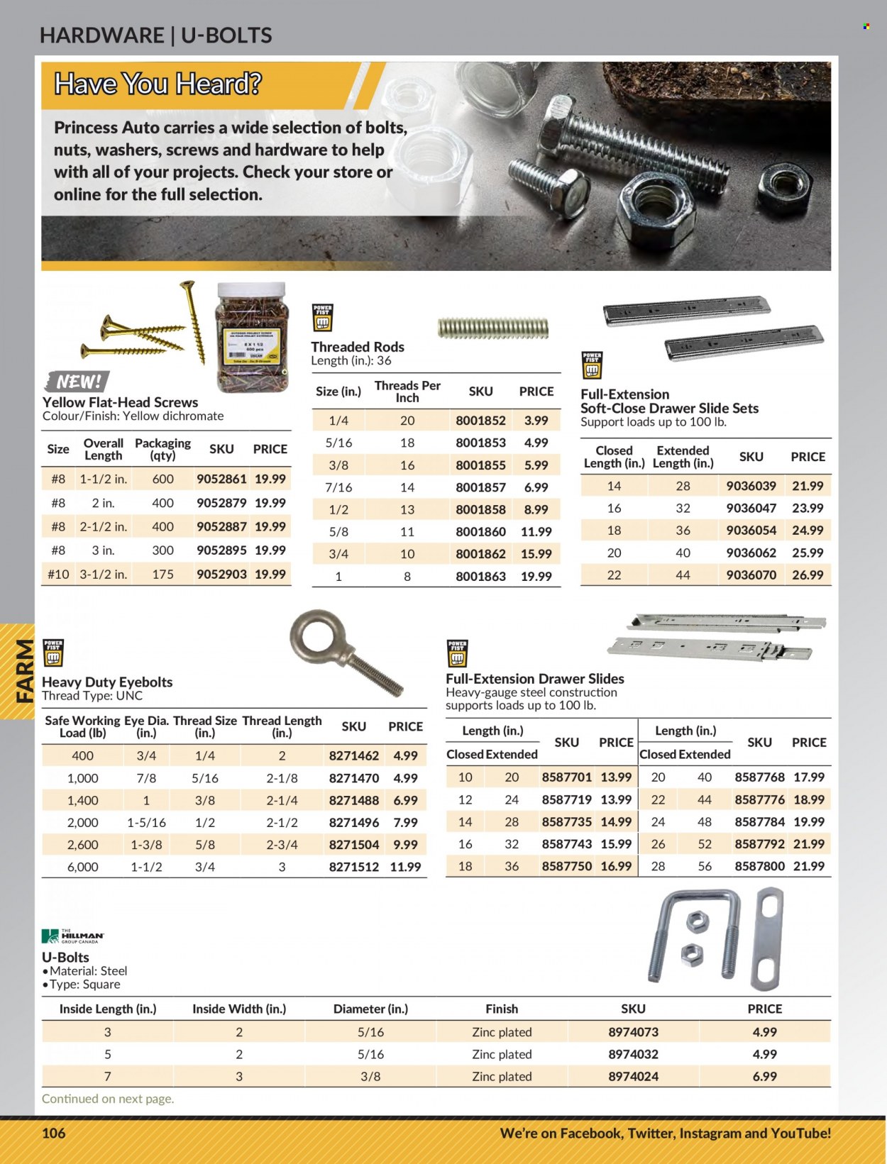 thumbnail - Princess Auto Flyer - Sales products - washers. Page 110.