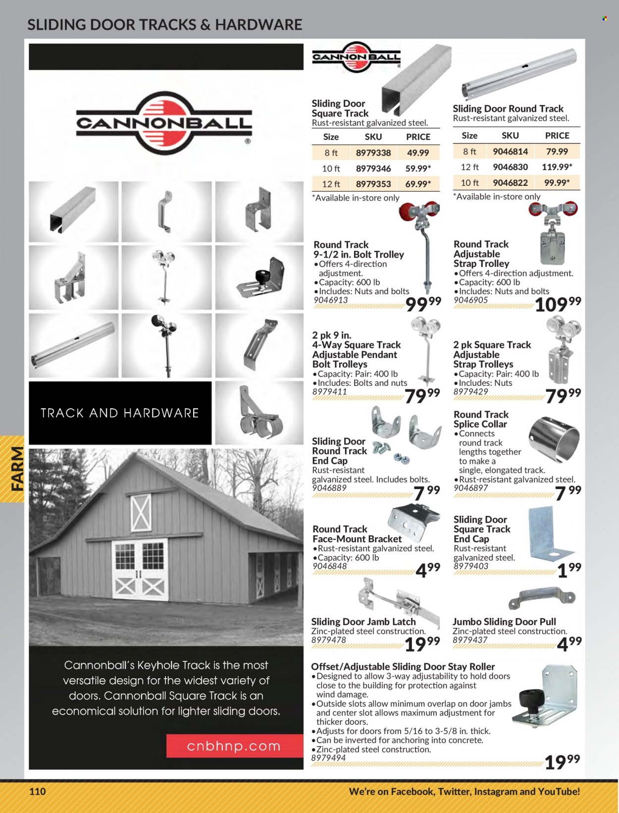 thumbnail - Princess Auto Flyer - Sales products - roller, sliding door, strap, trolley. Page 114.