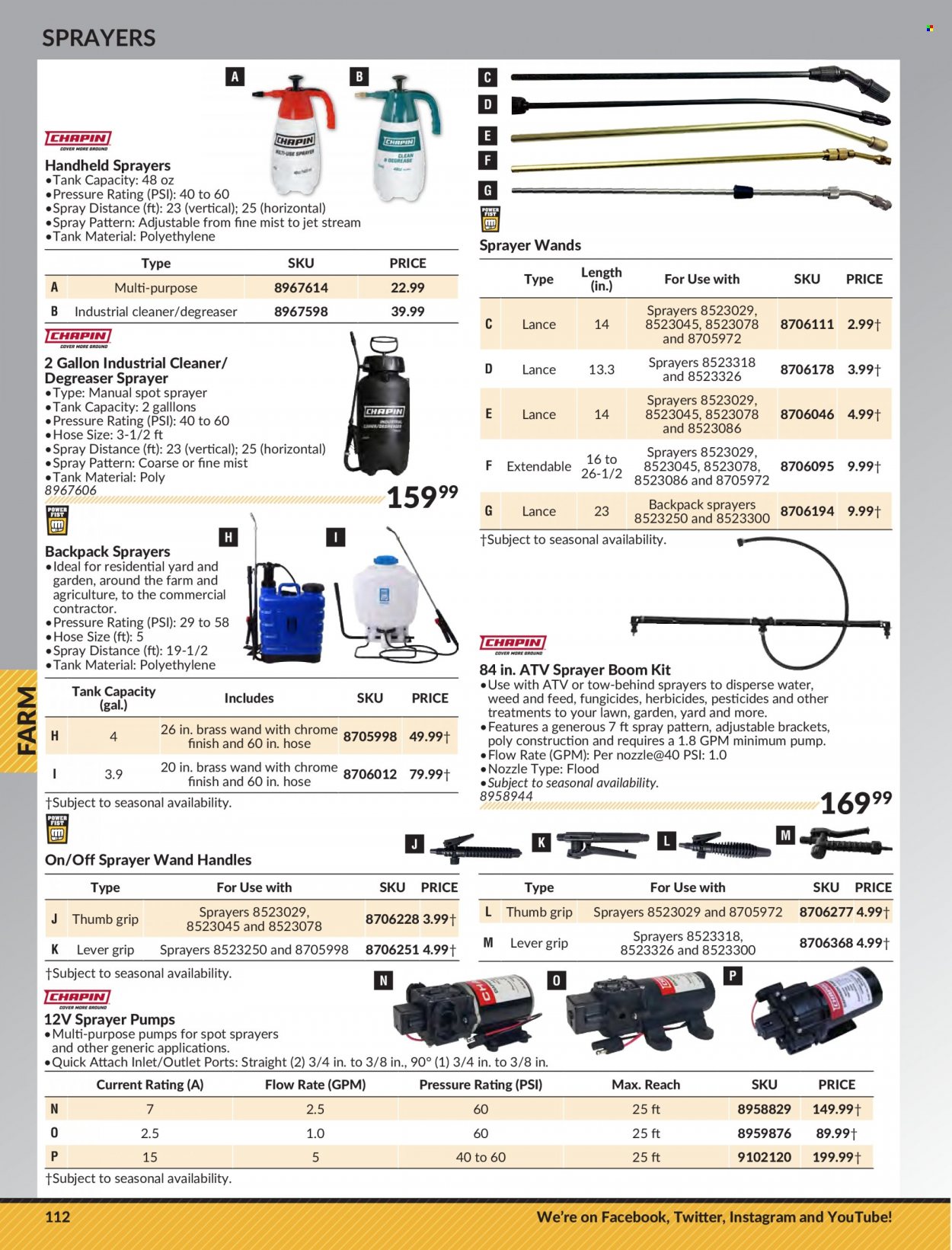 thumbnail - Princess Auto Flyer - Sales products - tank, pump, sprayer, cleaner, degreaser. Page 116.