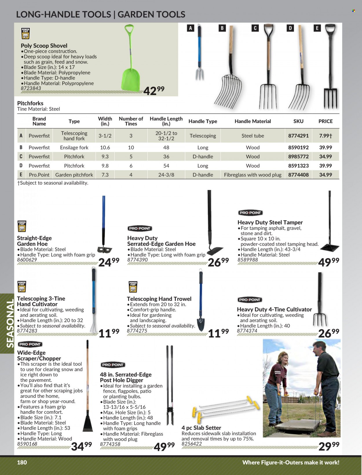 thumbnail - Princess Auto Flyer - Sales products - shovel, pitchfork, gardening tools. Page 186.