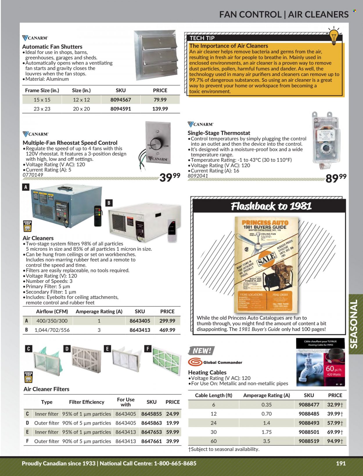 Princess Auto Flyer - Sales products - ceiling fan, cleaner. Page 197.