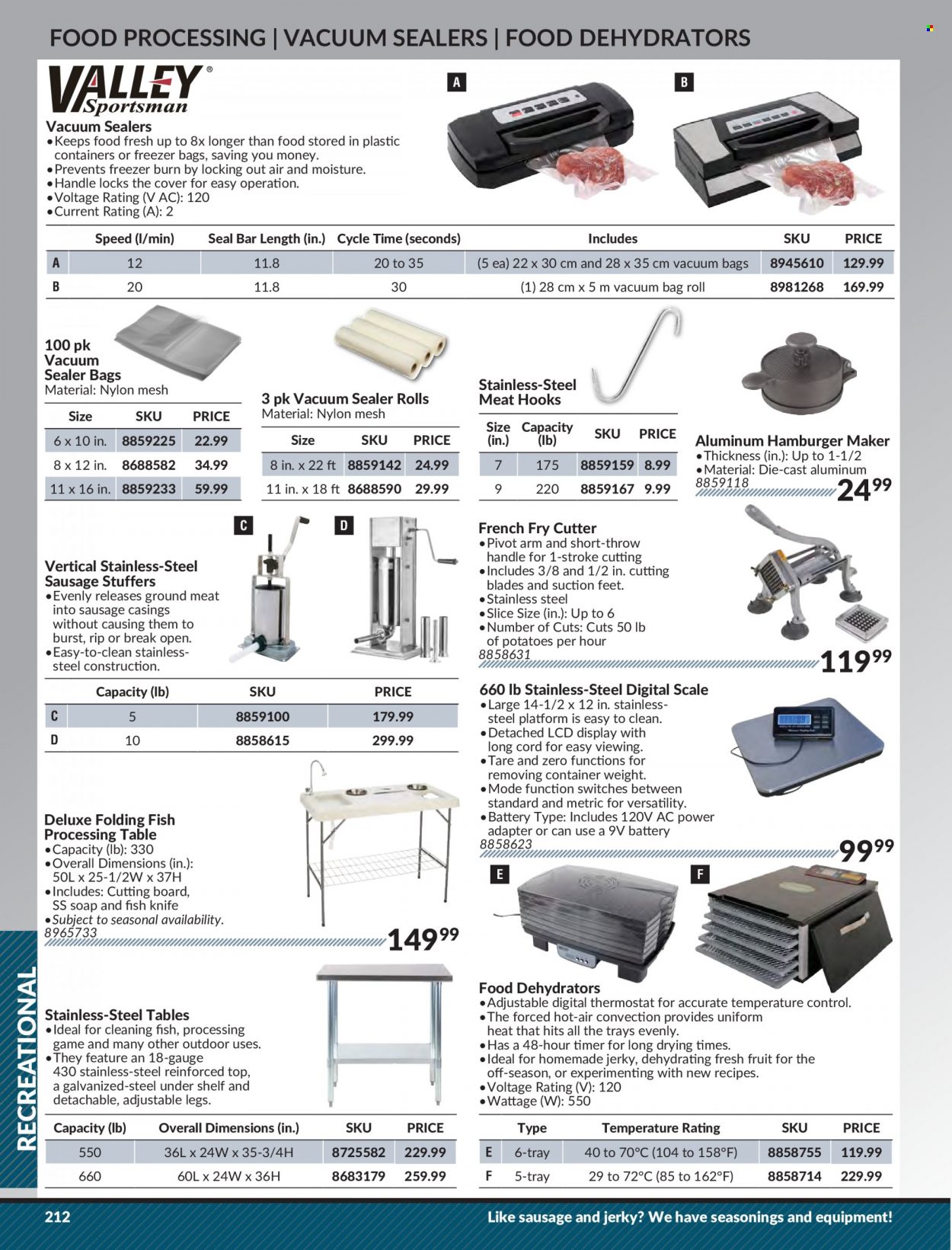Princess Auto Flyer - Sales products - timer, cutter, knife, blanket, table, container. Page 218.