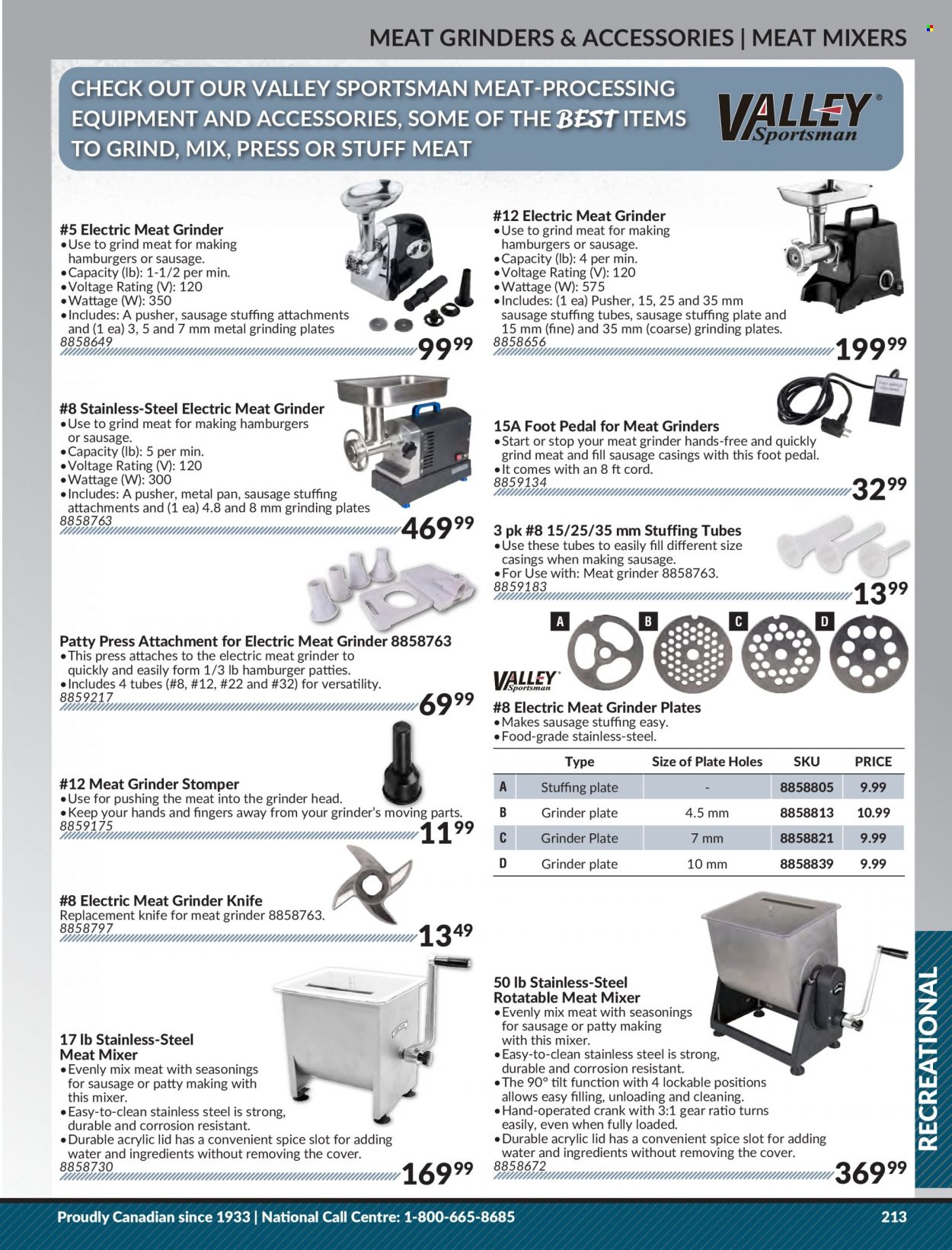 thumbnail - Princess Auto Flyer - Sales products - grinder, knife. Page 219.