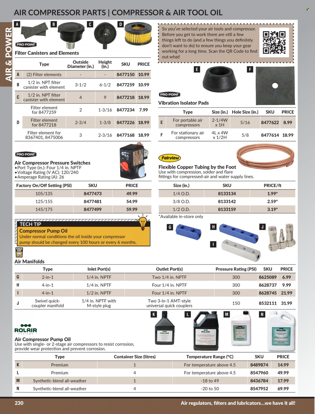 thumbnail - Princess Auto Flyer - Sales products - isolator, air compressor, pump, container, canister, compressor. Page 236.