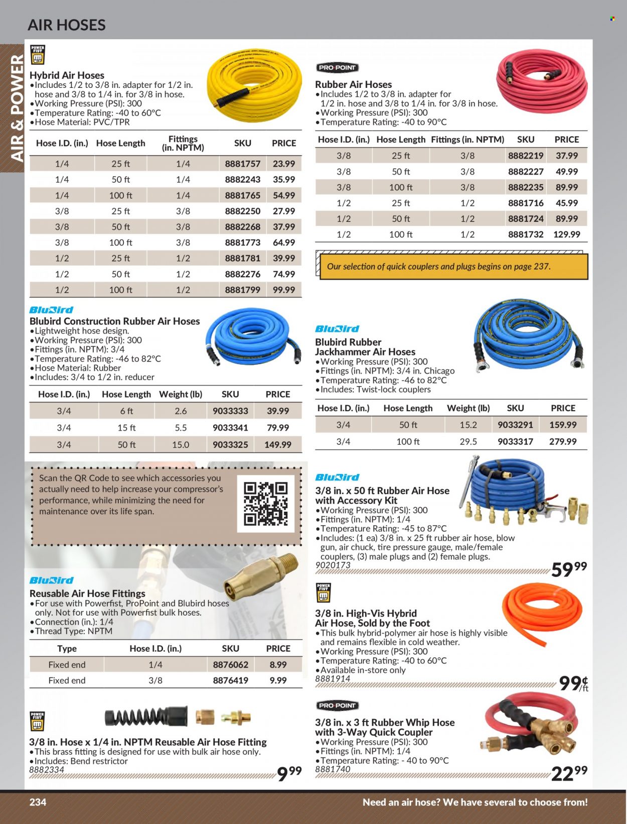 thumbnail - Princess Auto Flyer - Sales products - plug, air hose, hose fitting. Page 240.