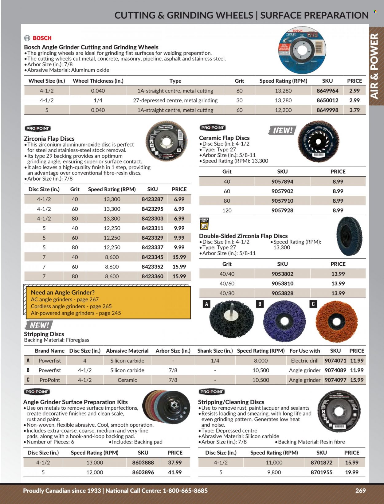 thumbnail - Princess Auto Flyer - Sales products - grinder, angle grinder, grinding wheel. Page 275.