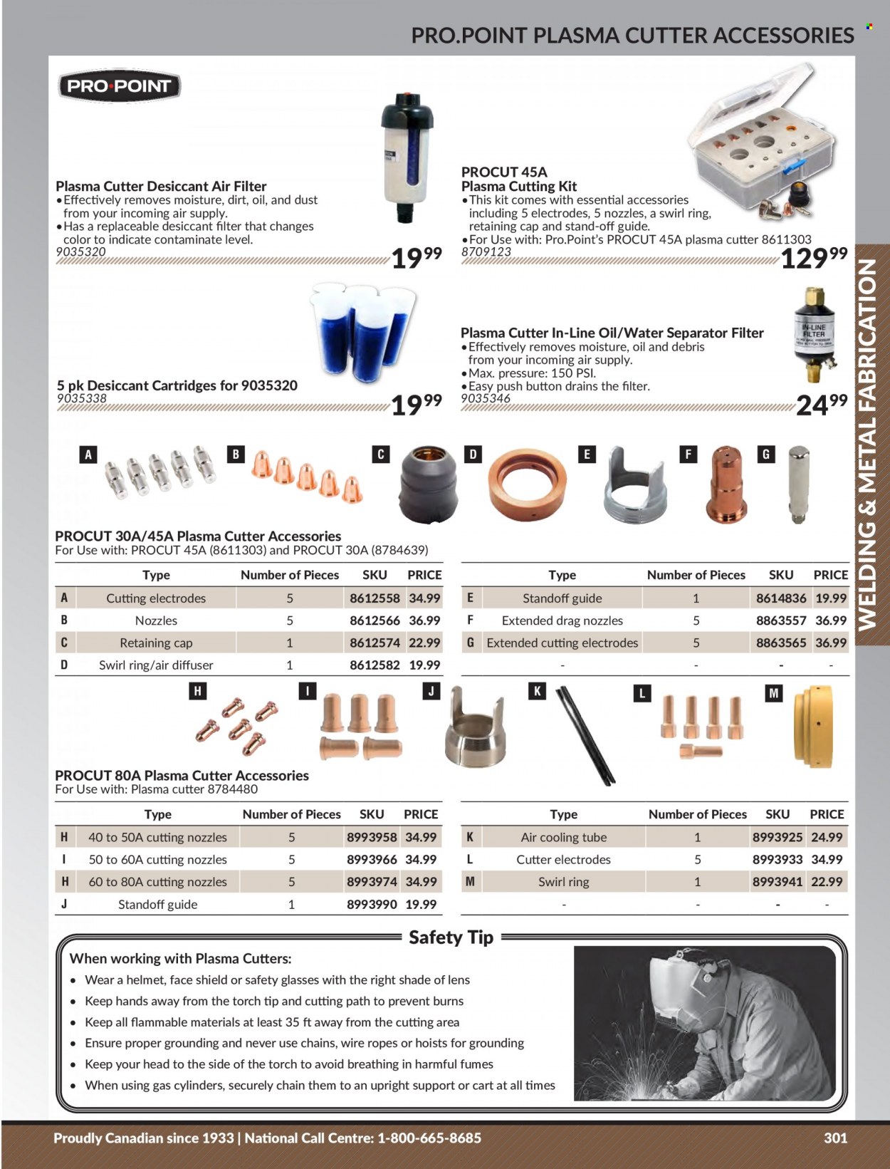 thumbnail - Princess Auto Flyer - Sales products - plasma cutter, safety glasses, cart, air filter. Page 307.