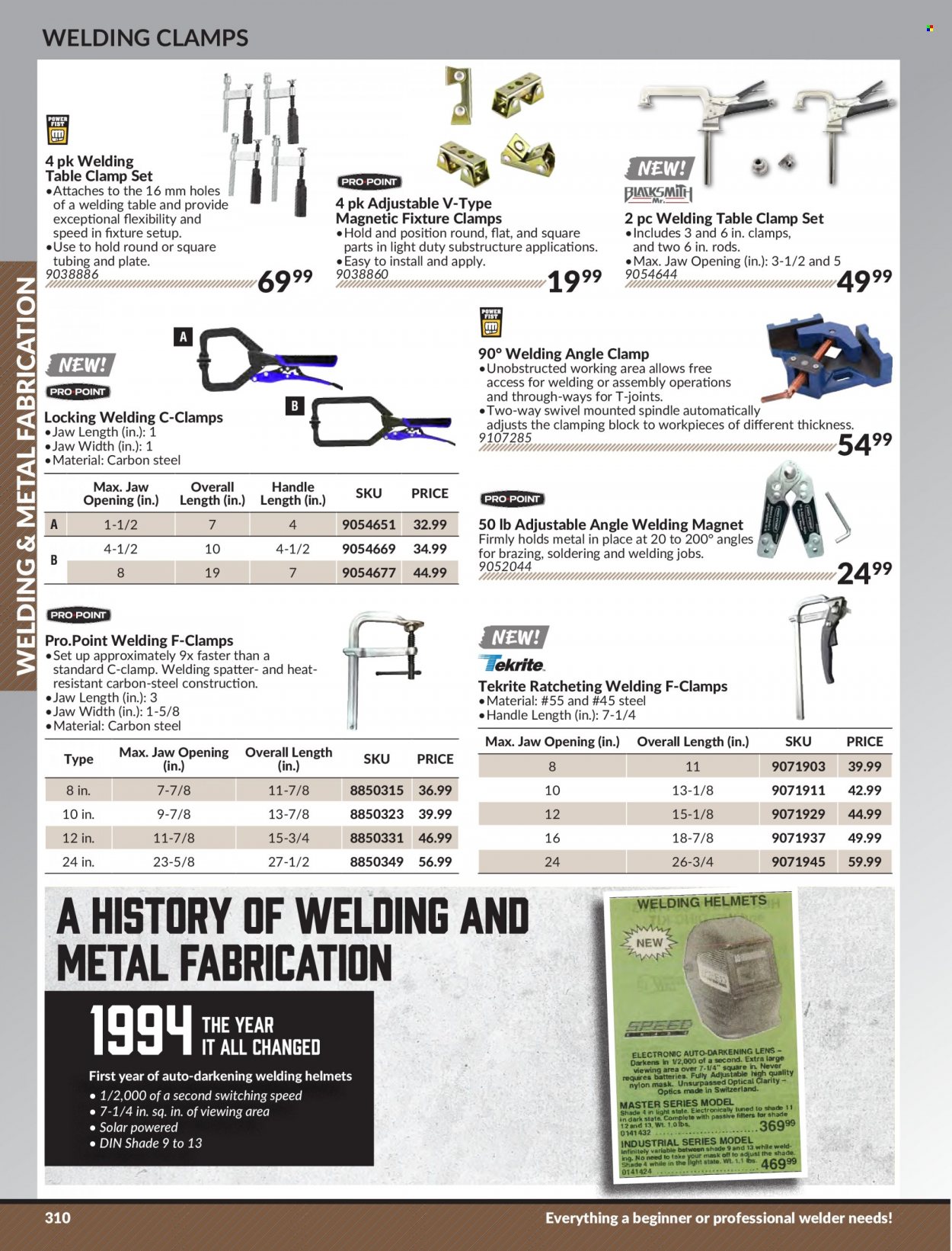 Princess Auto Flyer - Sales products - table, clamp set, welder. Page 318.
