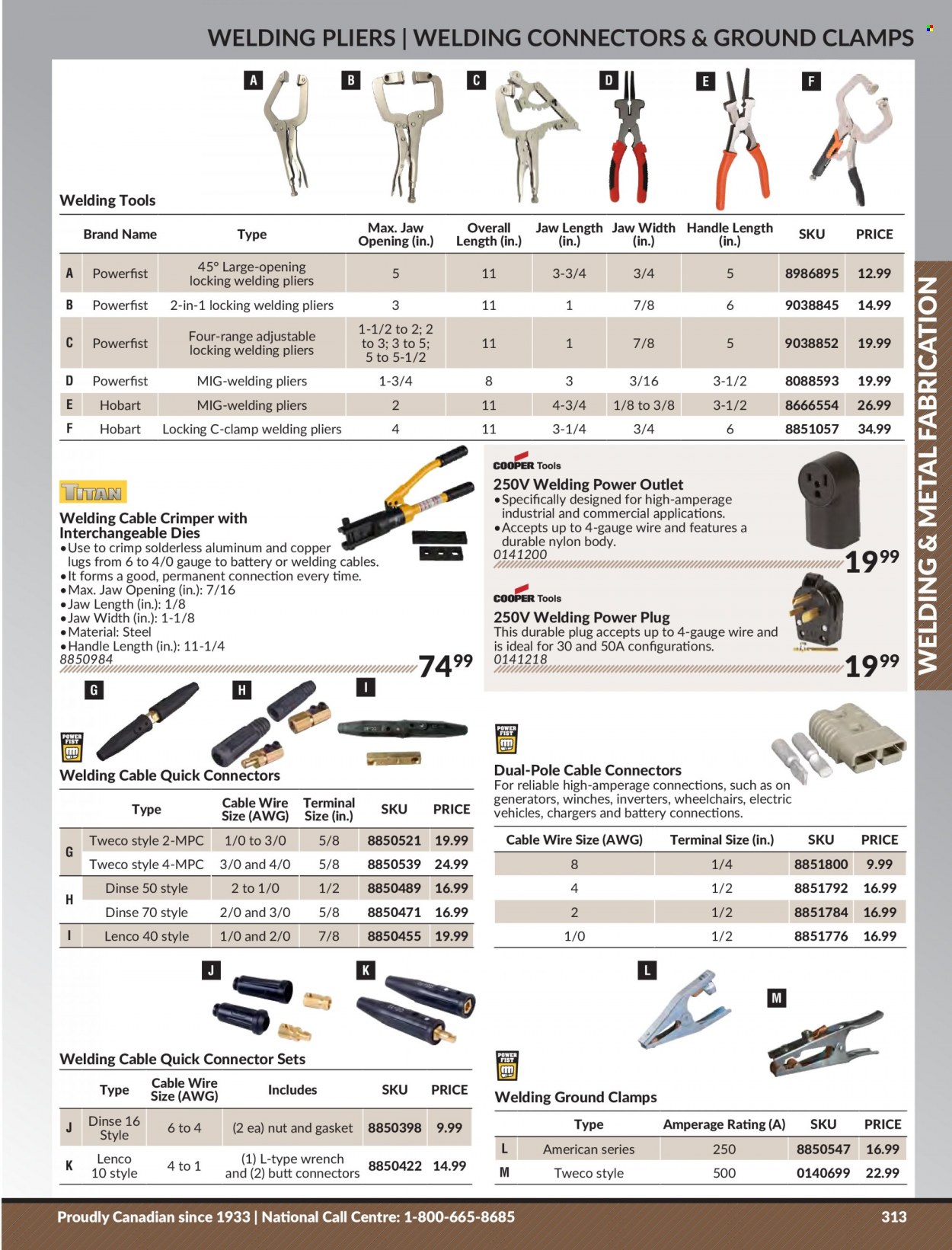 thumbnail - Princess Auto Flyer - Sales products - plug, pliers, crimper. Page 321.