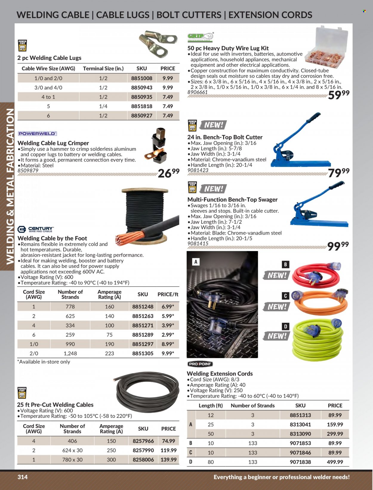 thumbnail - Princess Auto Flyer - Sales products - cutter, crimper, bolt cutter, welder. Page 322.