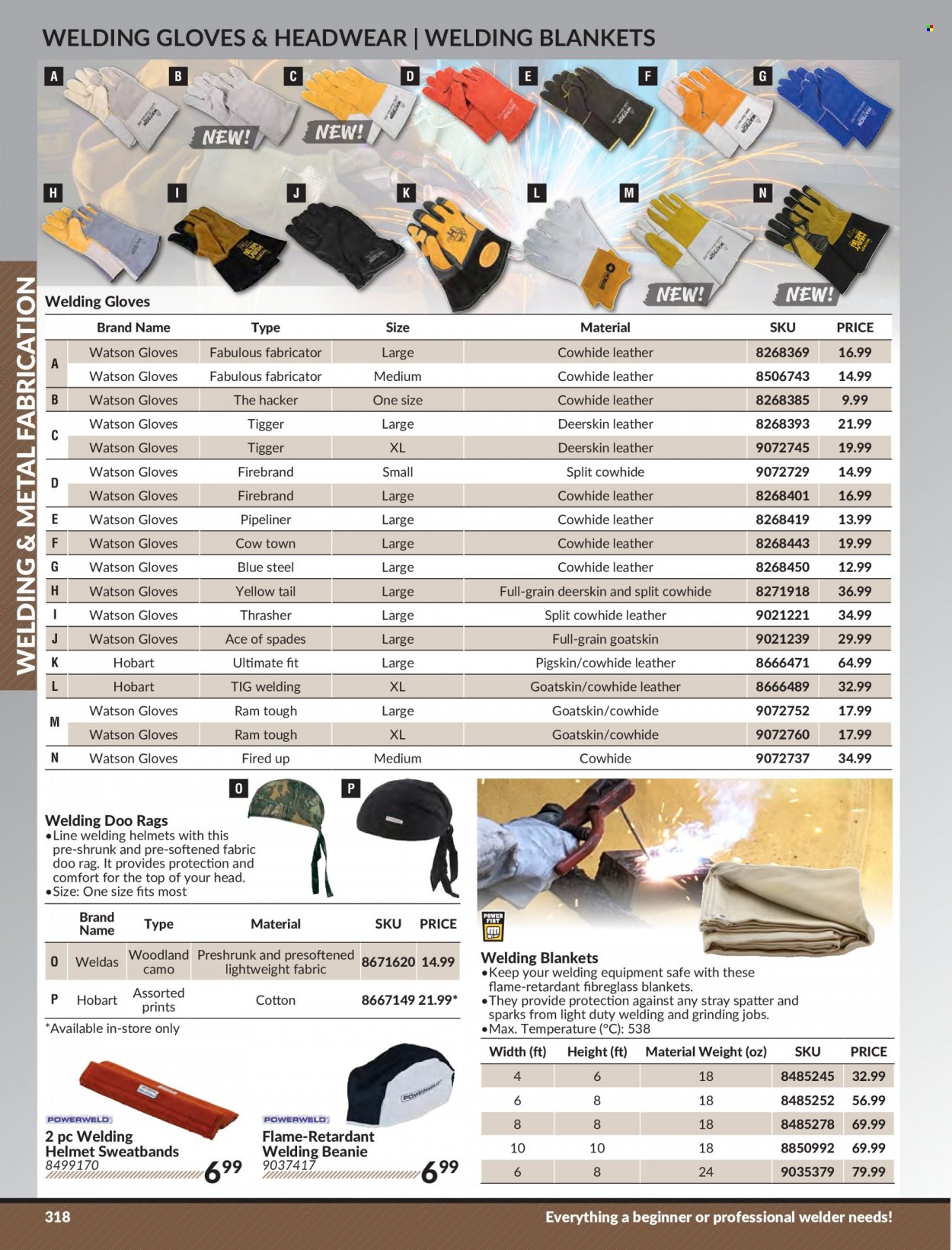 Princess Auto Flyer - Sales products - gloves, welding helmet, welding gloves, blanket, welder. Page 326.