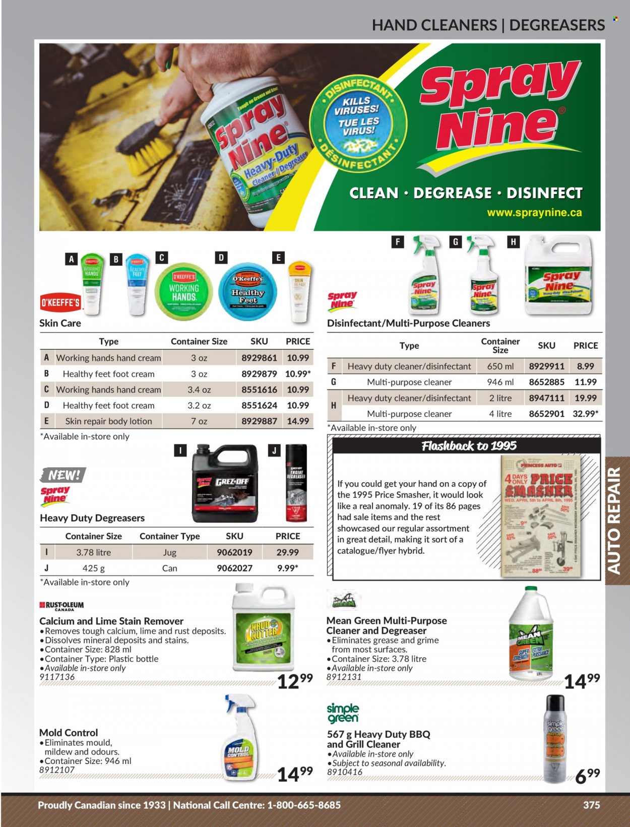 thumbnail - Princess Auto Flyer - Sales products - grill cleaner, container, cleaner, degreaser. Page 383.