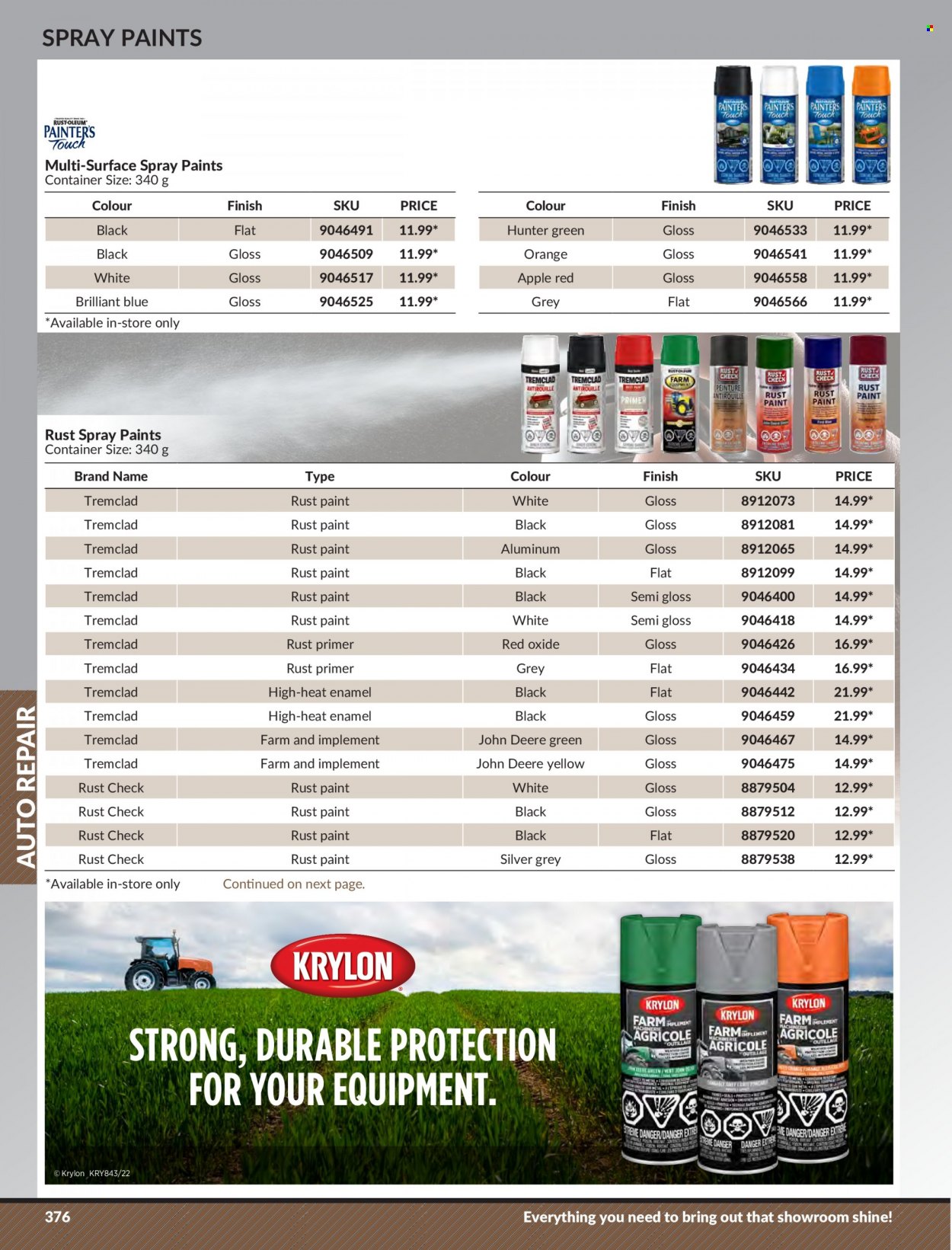 thumbnail - Princess Auto Flyer - Sales products - paint, John Deere, container. Page 384.
