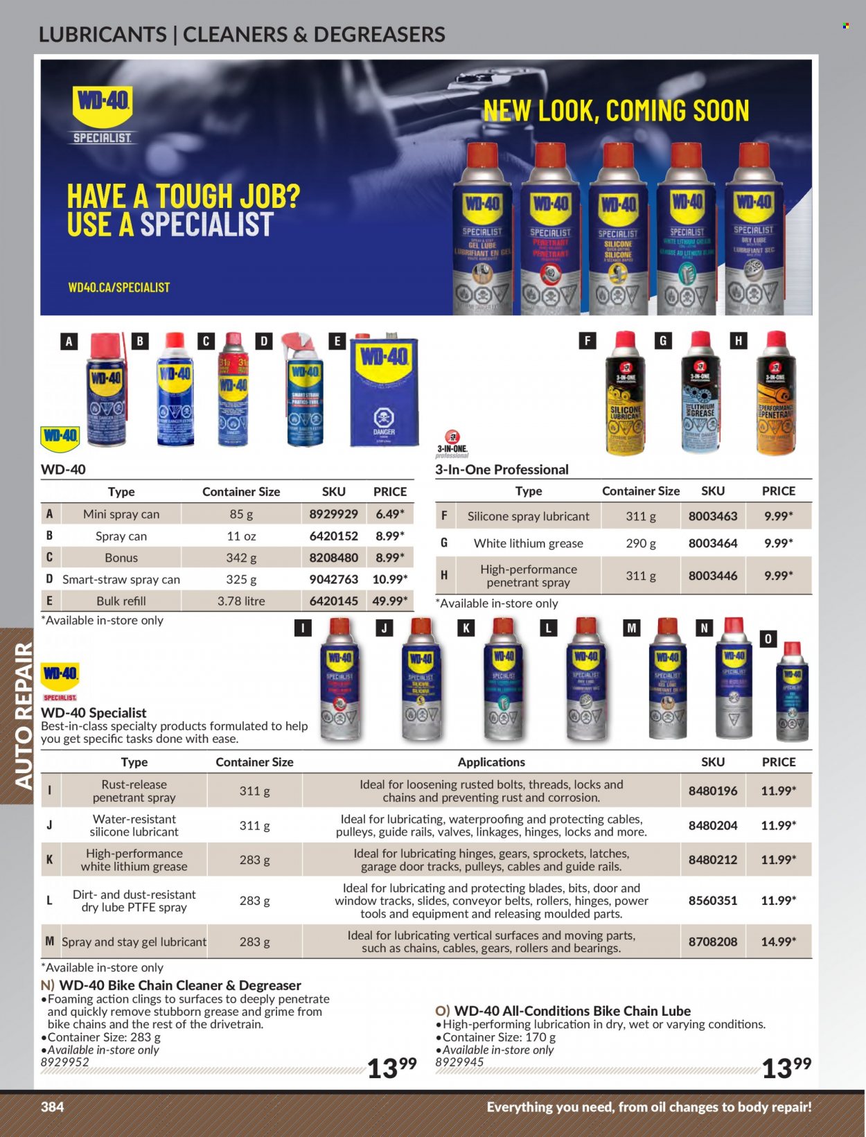 thumbnail - Princess Auto Flyer - Sales products - WD-40, container, cleaner, degreaser. Page 392.
