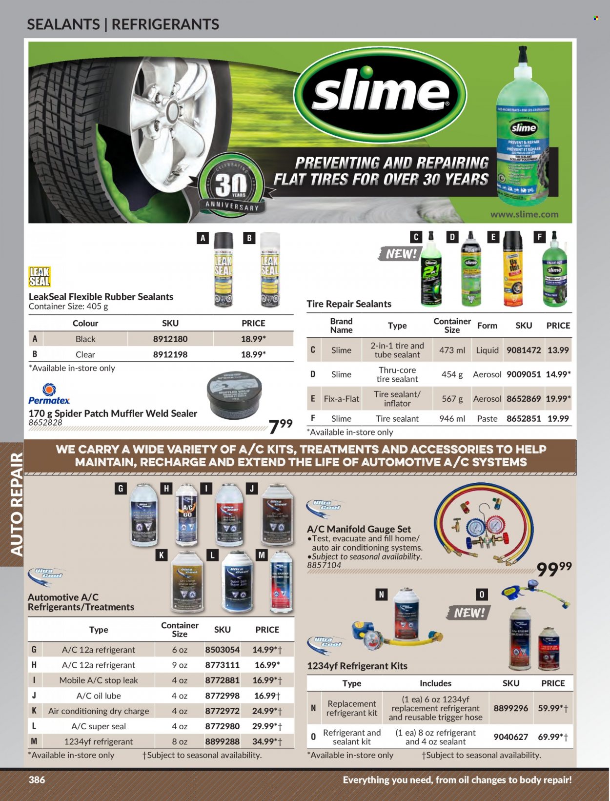 Princess Auto Flyer - Sales products - container, Slime. Page 394.