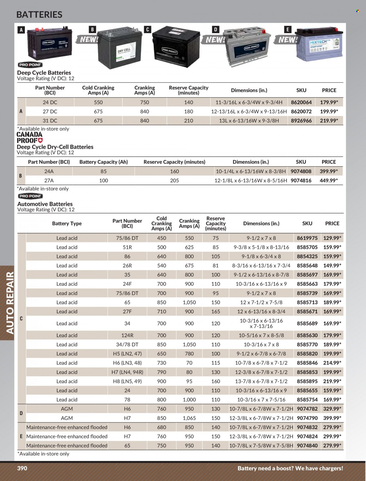 thumbnail - Princess Auto Flyer - Sales products - battery, automotive batteries. Page 398.