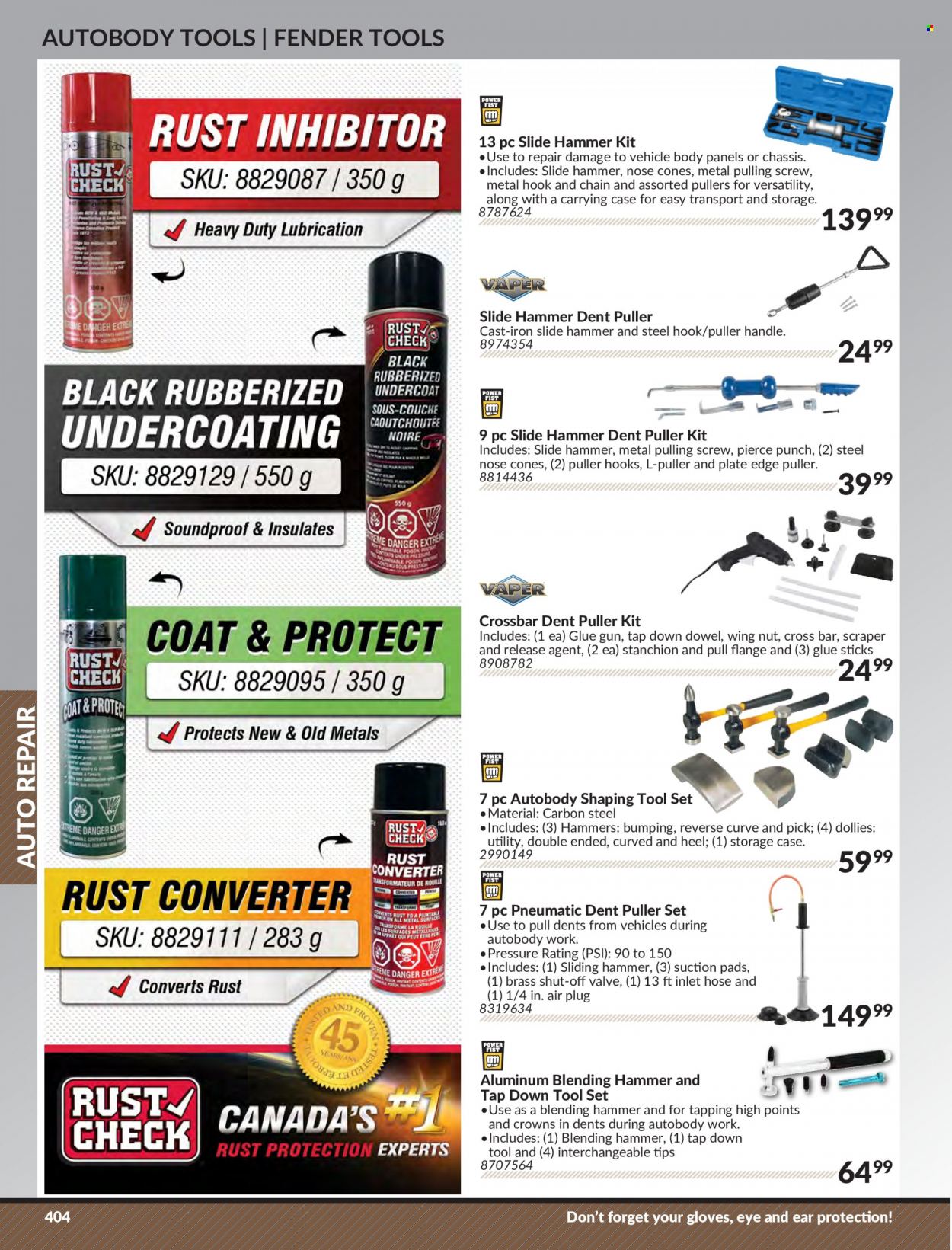 Princess Auto Flyer - Sales products - glue, hammer, glue gun, tool set, vehicle. Page 412.